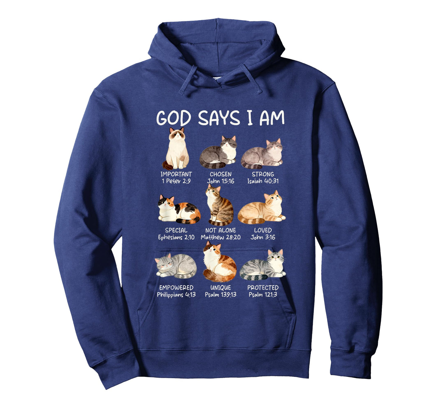 God Says I-Am Cat Kitten Christian Jesus Bible Verse Faith T-Shirt