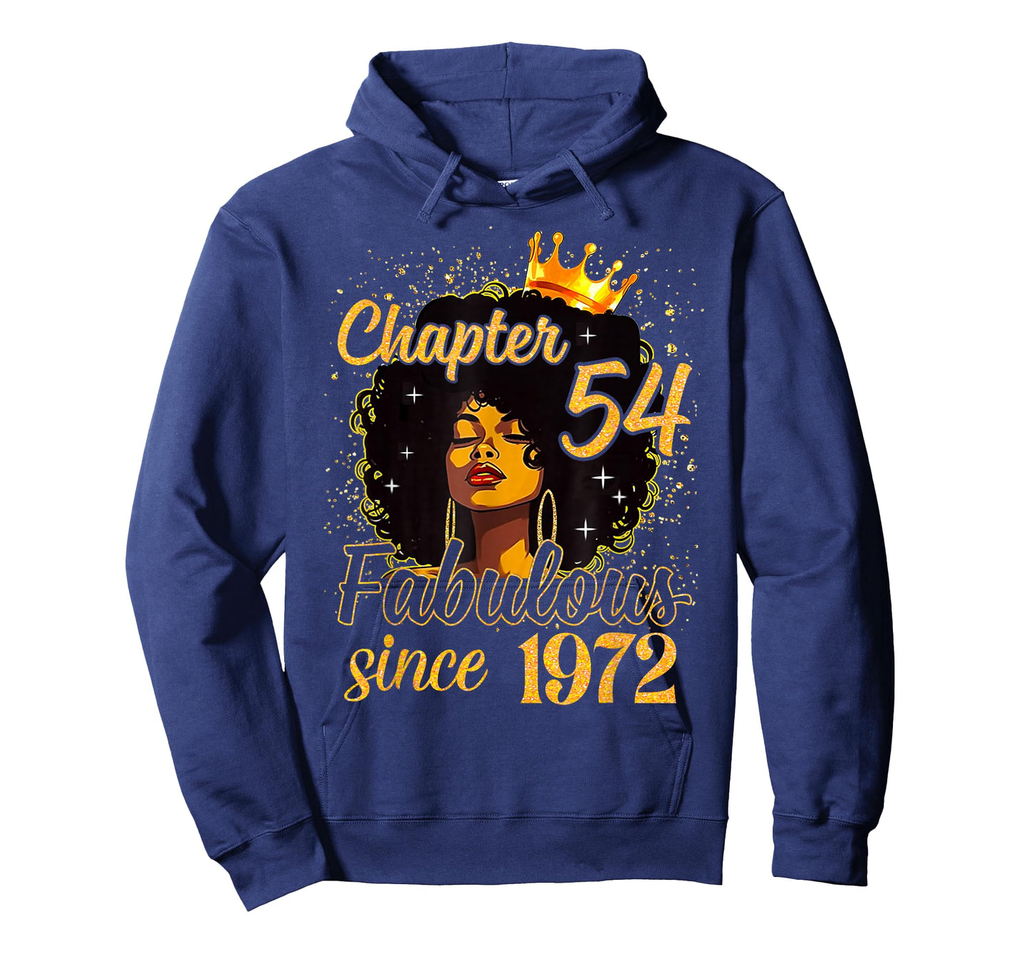 Chapter 54 Fabulous Since 1972 Birthday Melanin Women Girl T-Shirt