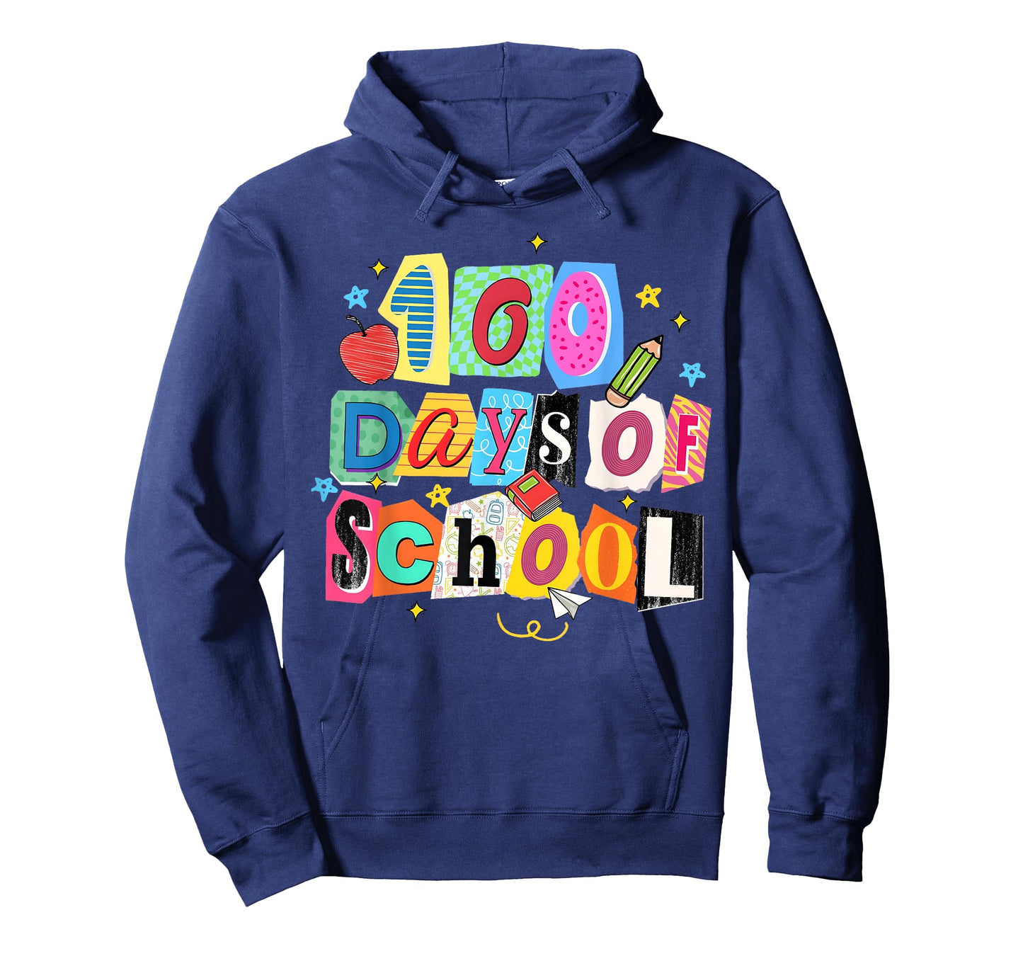 100 Days of School Colorful Letters Boy Girl Kids Teacher T-Shirt
