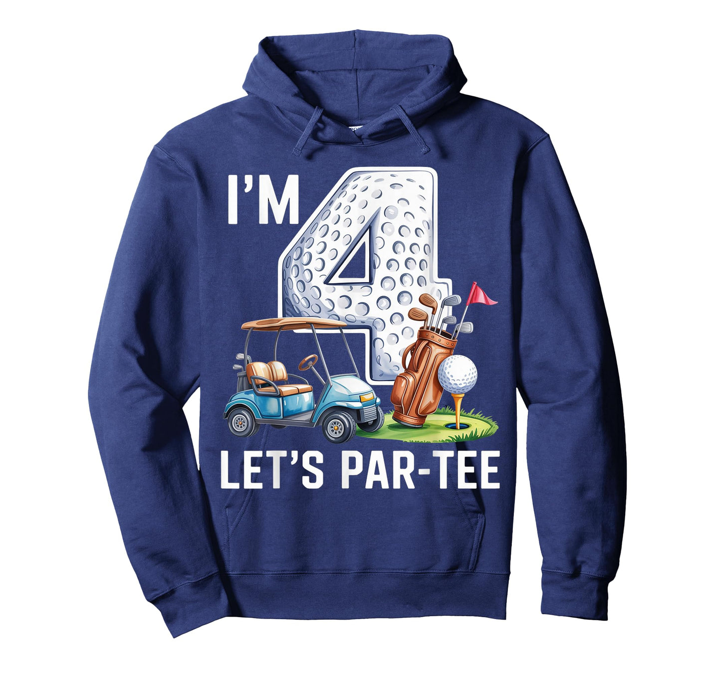 I'm 4 Let's Par-Tee Birthday Golf Theme 4th Party T-Shirt