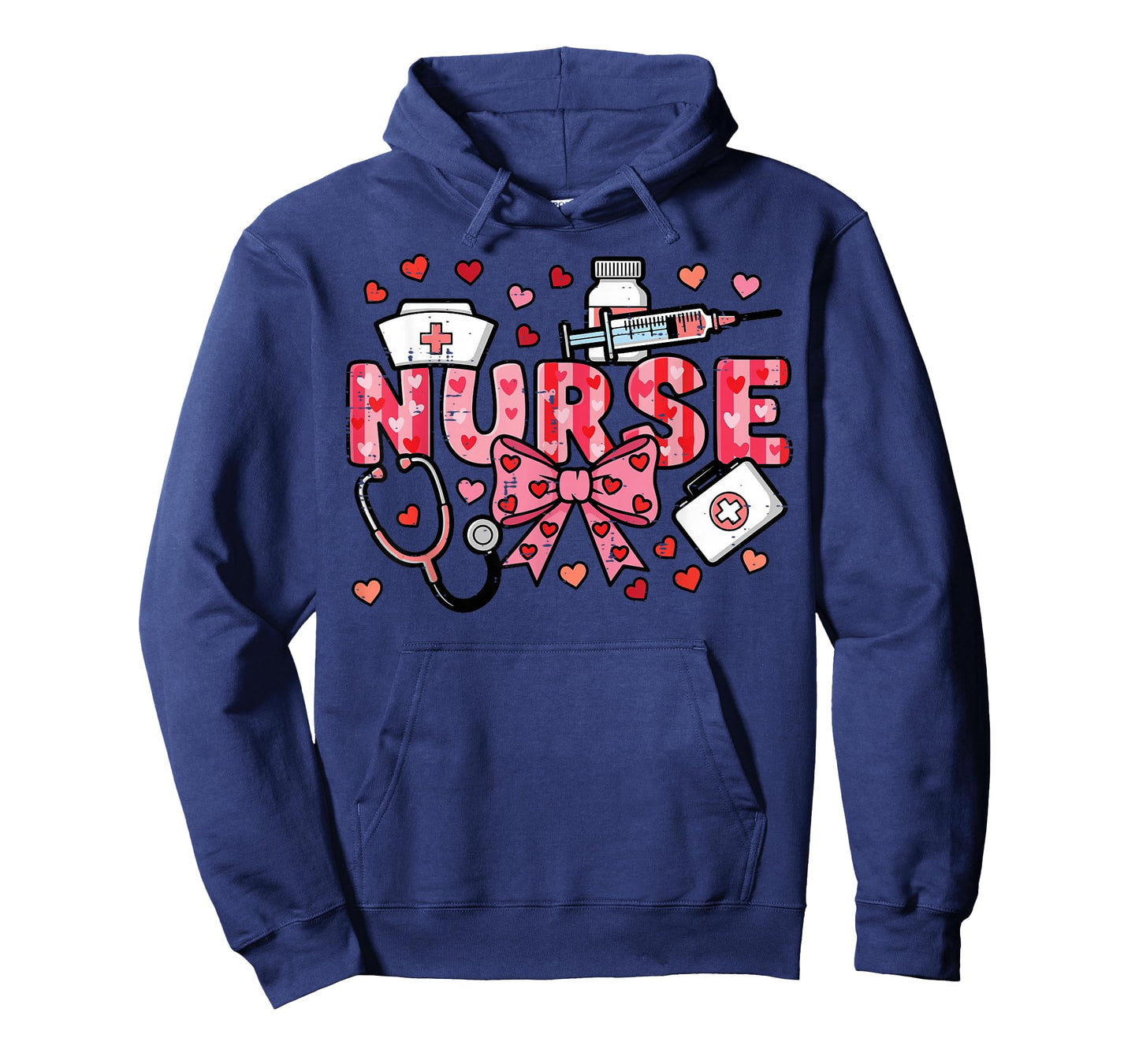 Valentines Day Nurse Plaid Stethoscope Scrub Top Women Men T-Shirt
