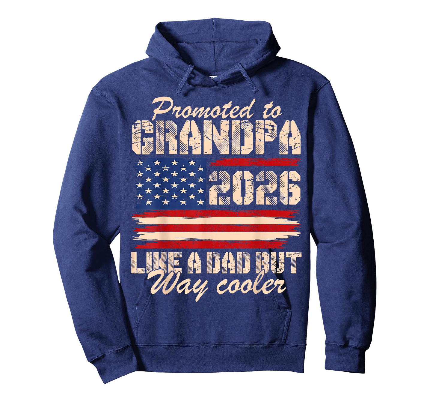 Promoted to Grandpa Est 2026 Soon to be New Grandad US Flag T-Shirt