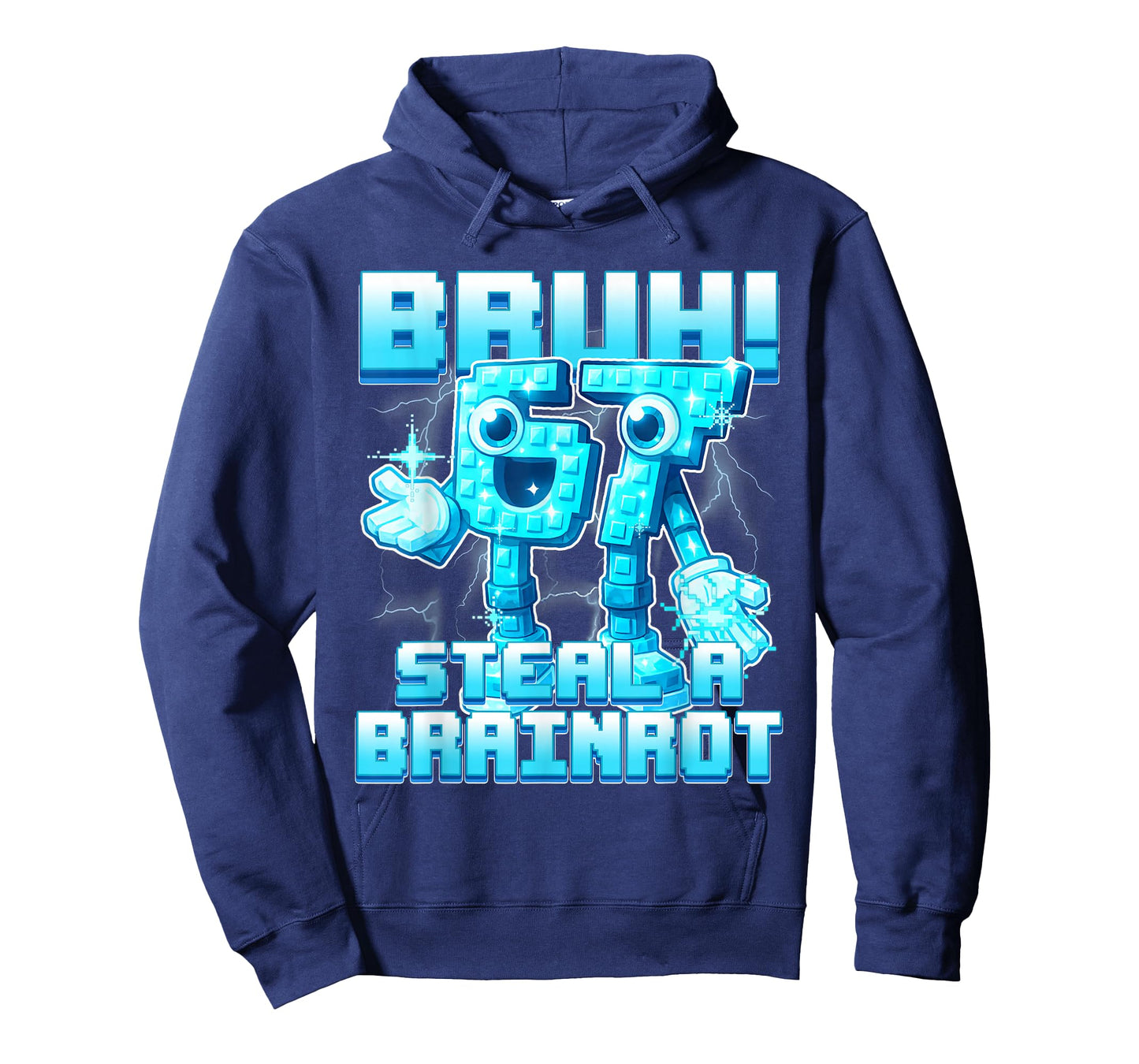 Bruh 67 Six Seven 6-7 Funny Brainrot Meme for Kids Teens T-Shirt