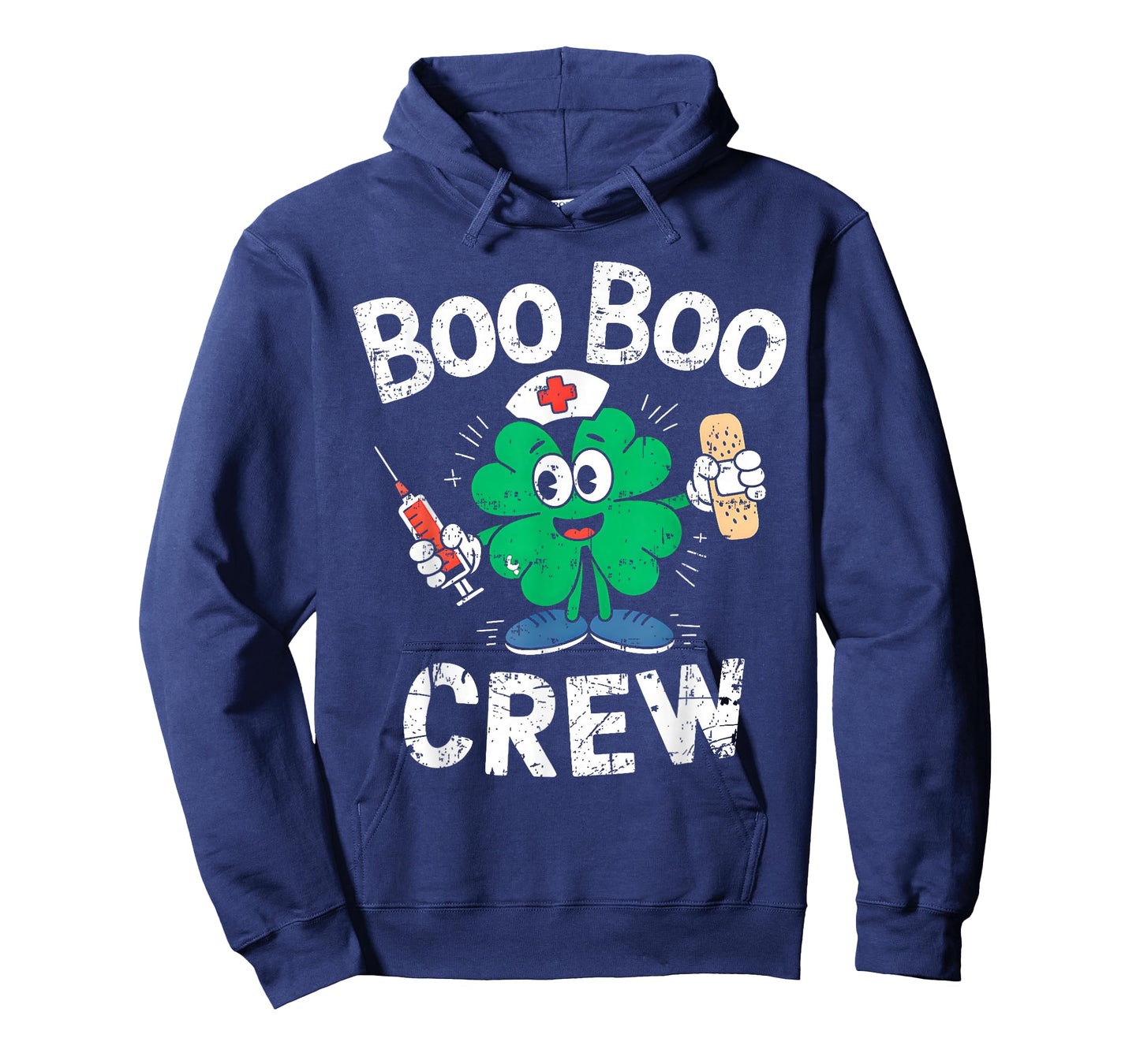 Boo Boo Crew St Patricks Day Nurse Scrub Top Saint Pattys T-Shirt