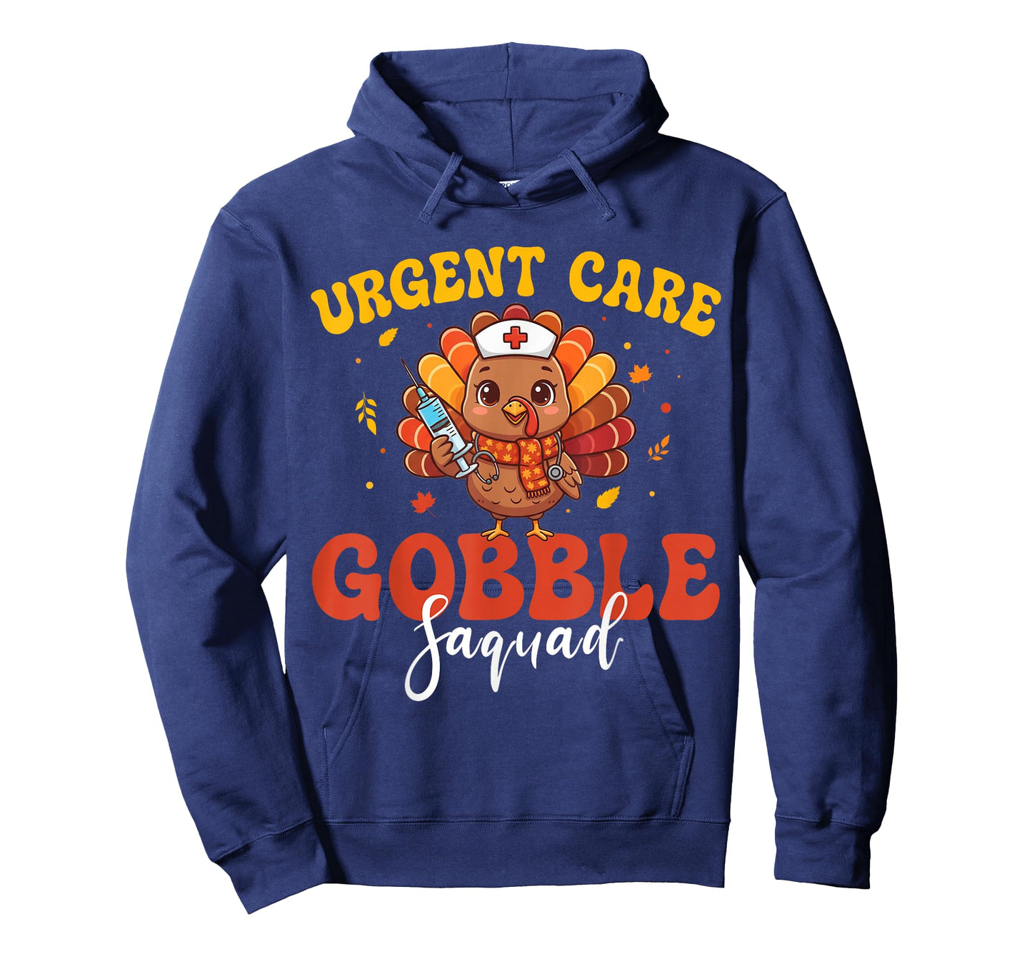 Groovy Urgent Care Nurse Gobble Squad Thanksgiving Turkey T-Shirt