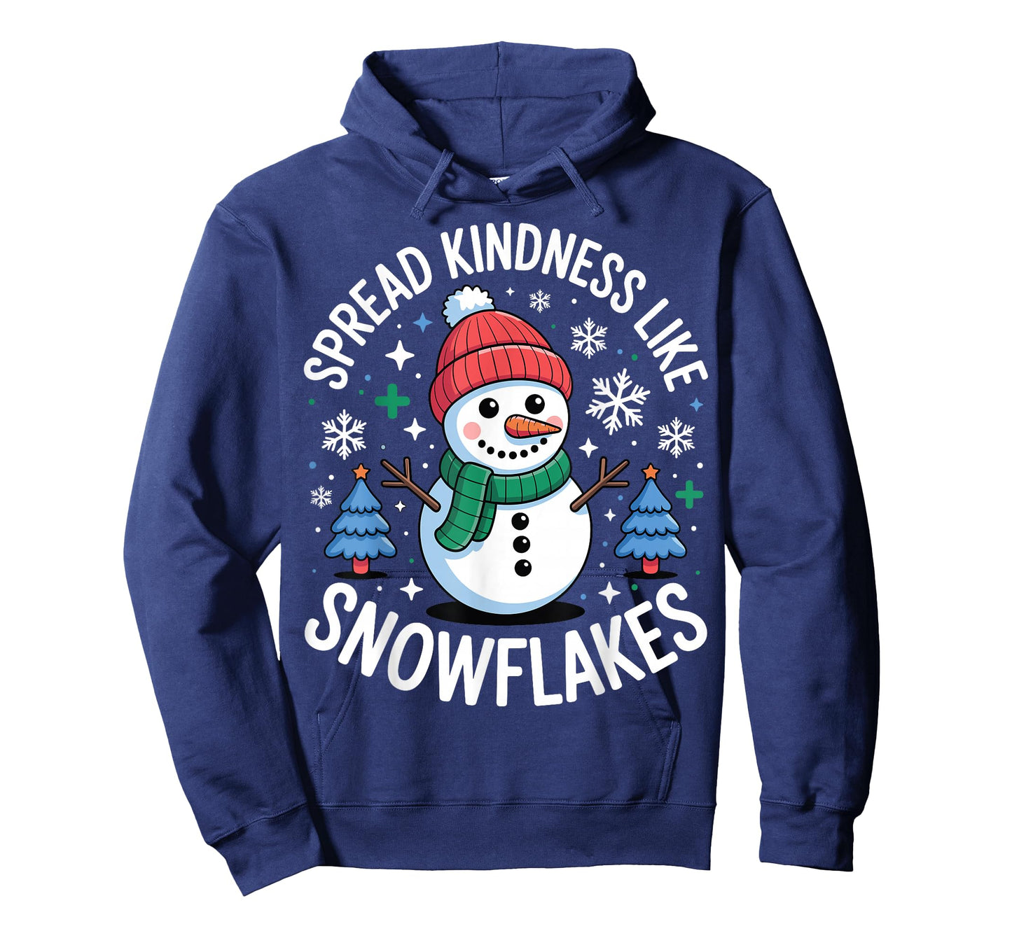 Spread Kindness Winter Snowflake Christmas Holiday Snowman T-Shirt