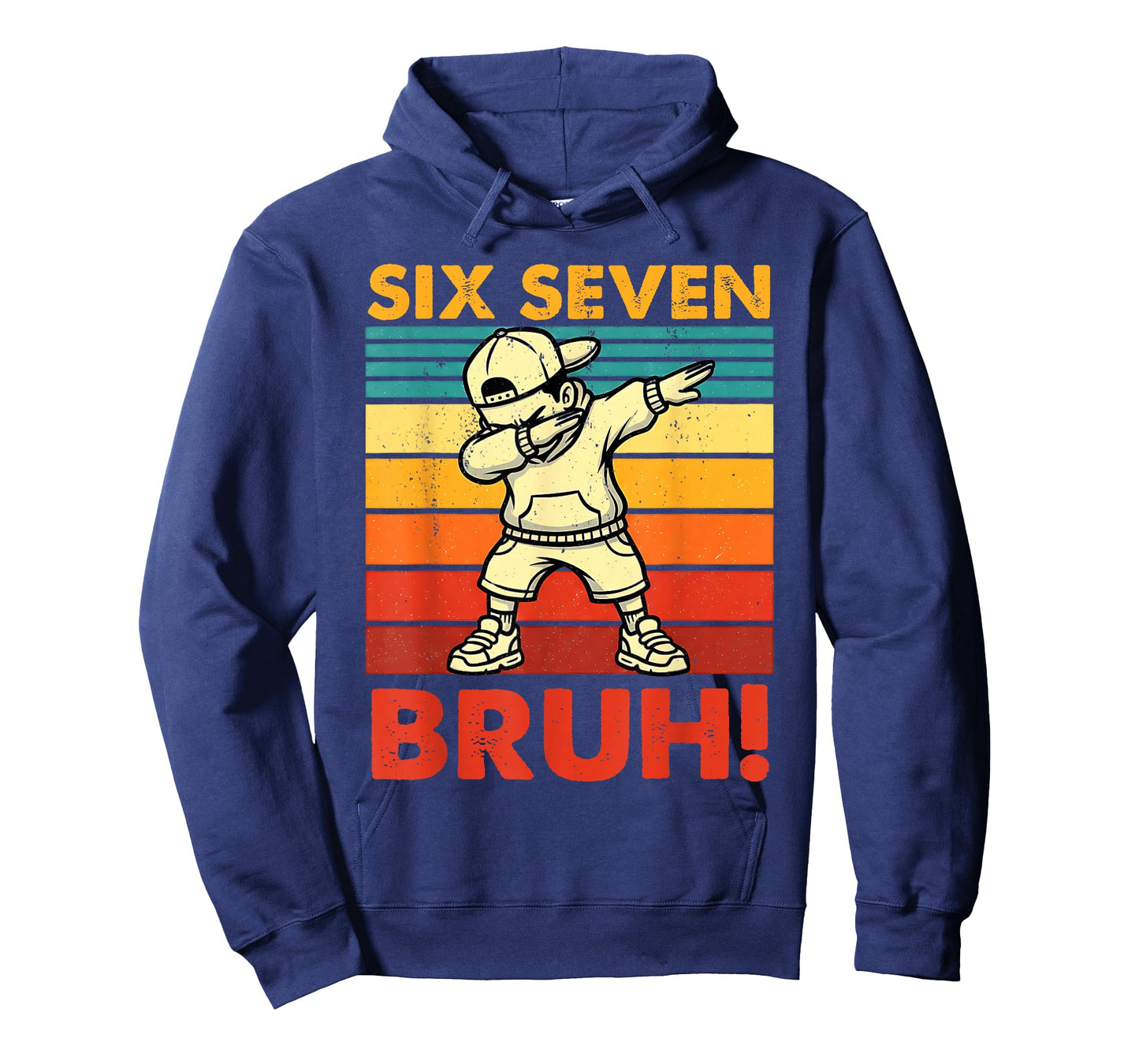 Six Seven Bruh Dabbing Boy Funny 67 Meme Gen Alpha Slang T-Shirt