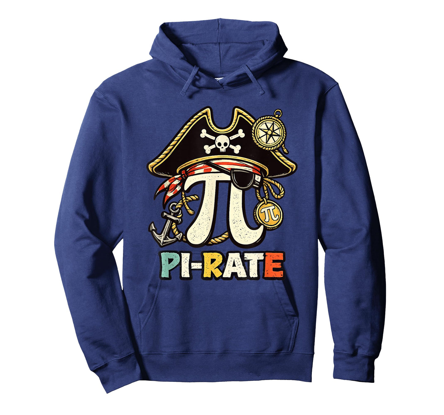 Pi Rate Pirate Pi Day 3.14 Math Pun Nerd Men Women Kids T-Shirt