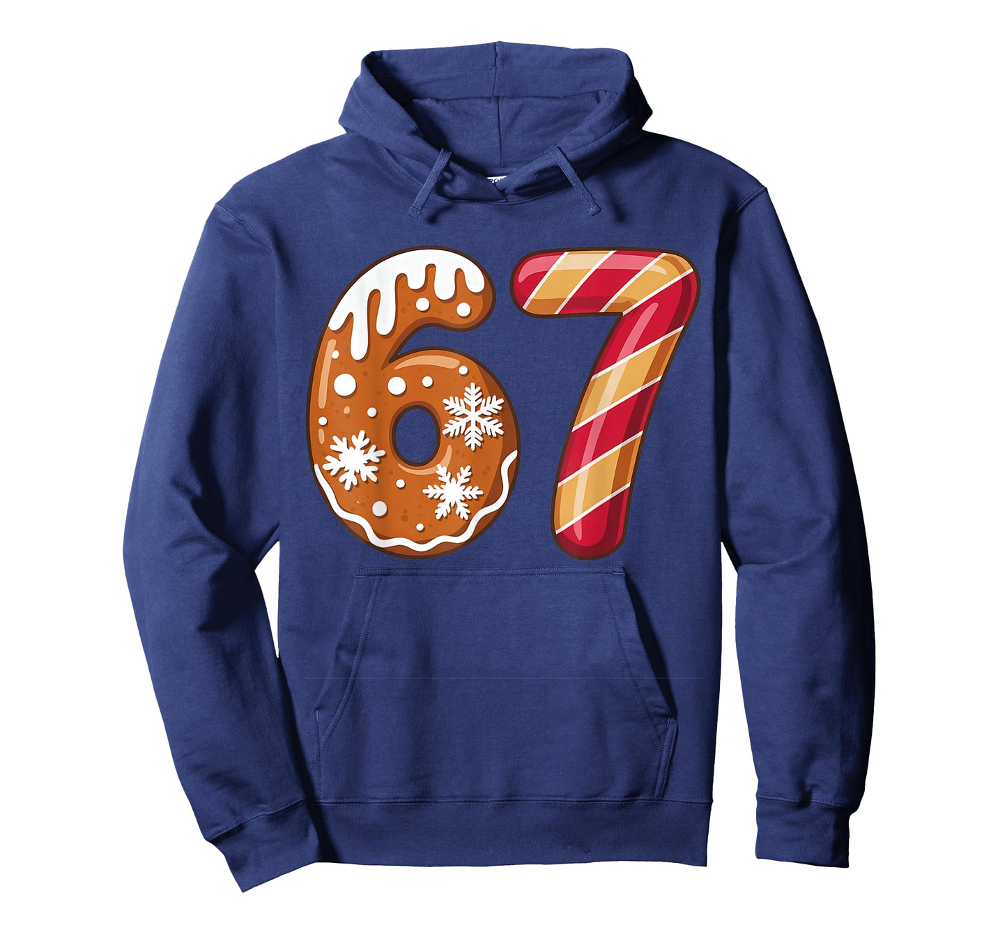 67 Six Seven 6-7 Gingerbread Candy Cane Christmas Kids T-Shirt