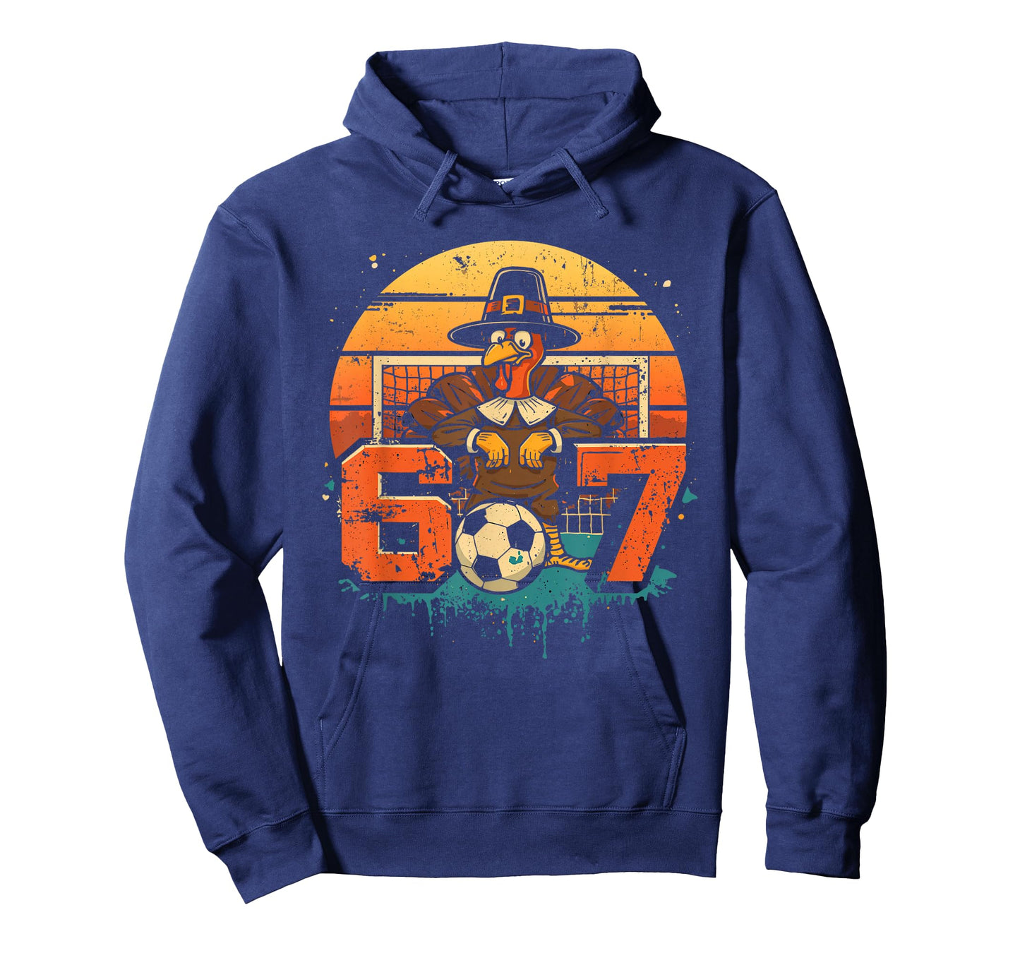 67 Turkey Soccer Six Seven Funny Thanksgiving 2025 Kids Boys T-Shirt