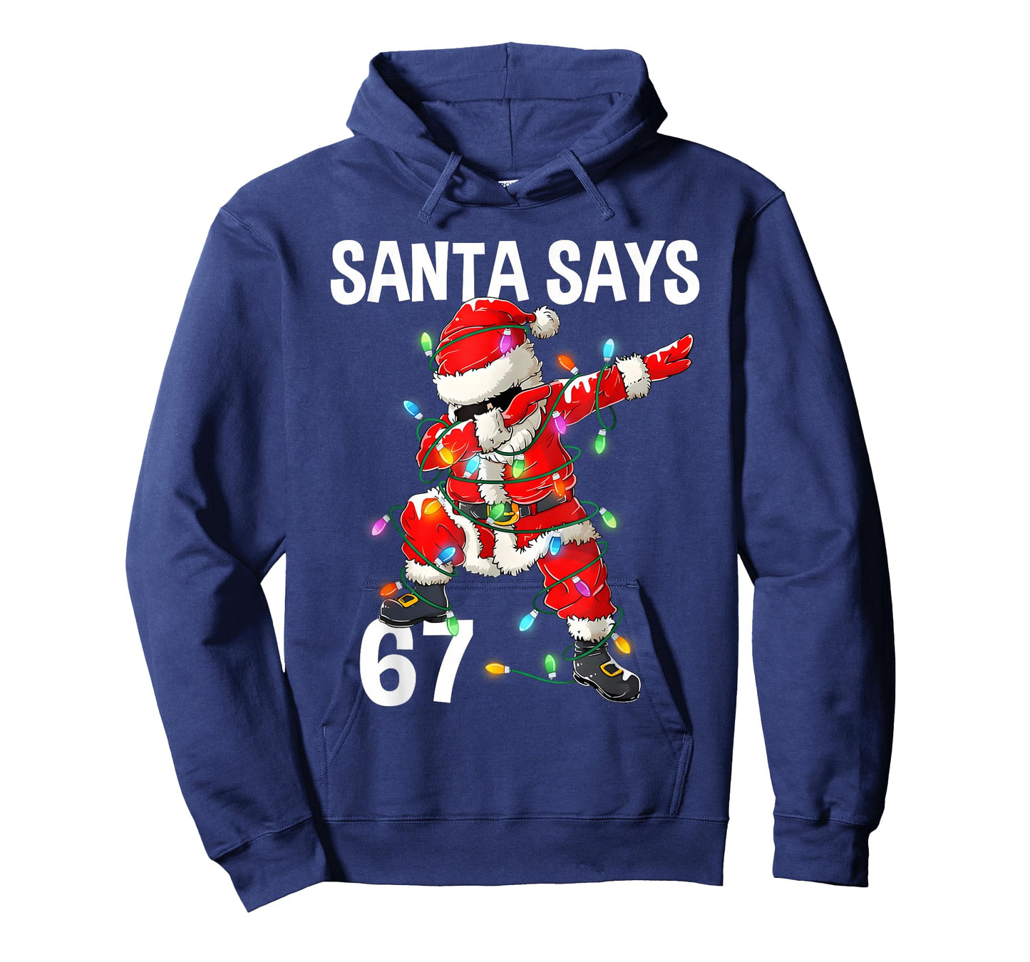 Christmas Santa Says 67 Six Seven Meme Funny Merry Christmas T-Shirt