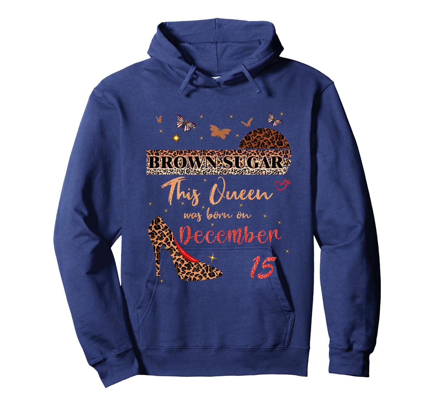 This Queen was Born in 15 December 15th Birthday Brown Sugar T-Shirt