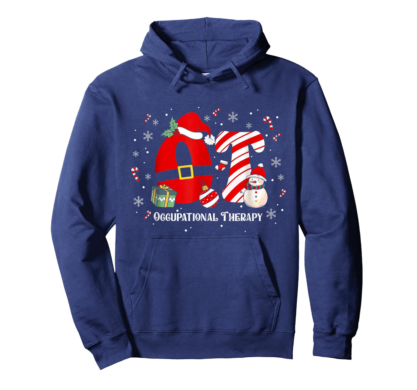 Funny Ot Nurse Occupational Therapy Santa Christmas Pajama T-Shirt