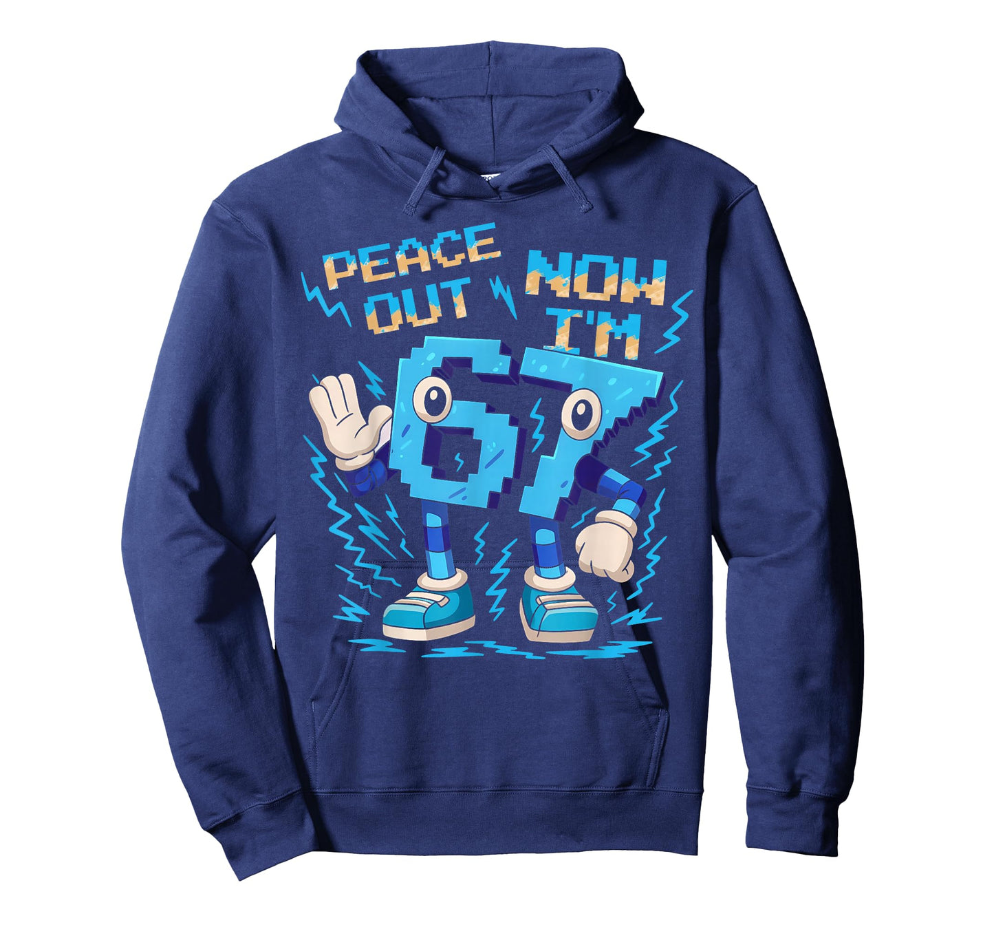 I was 6 Now I'm 7 Six Seven Brainrot 7 Year Old Birthday T-Shirt