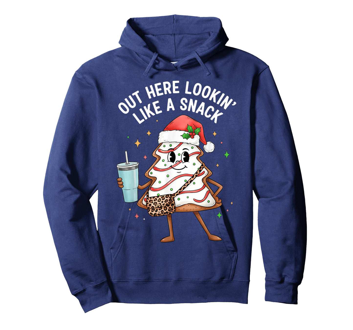 Out Here Lookin Like a Snack Christmas Tree Cakes Women Girl T-Shirt