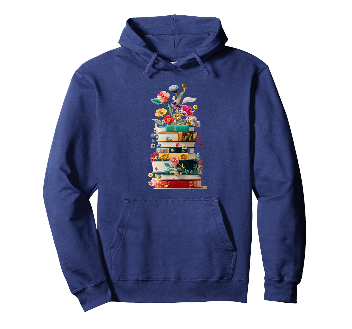Book Stack with Flowers Reading Lover Bookish T-Shirt
