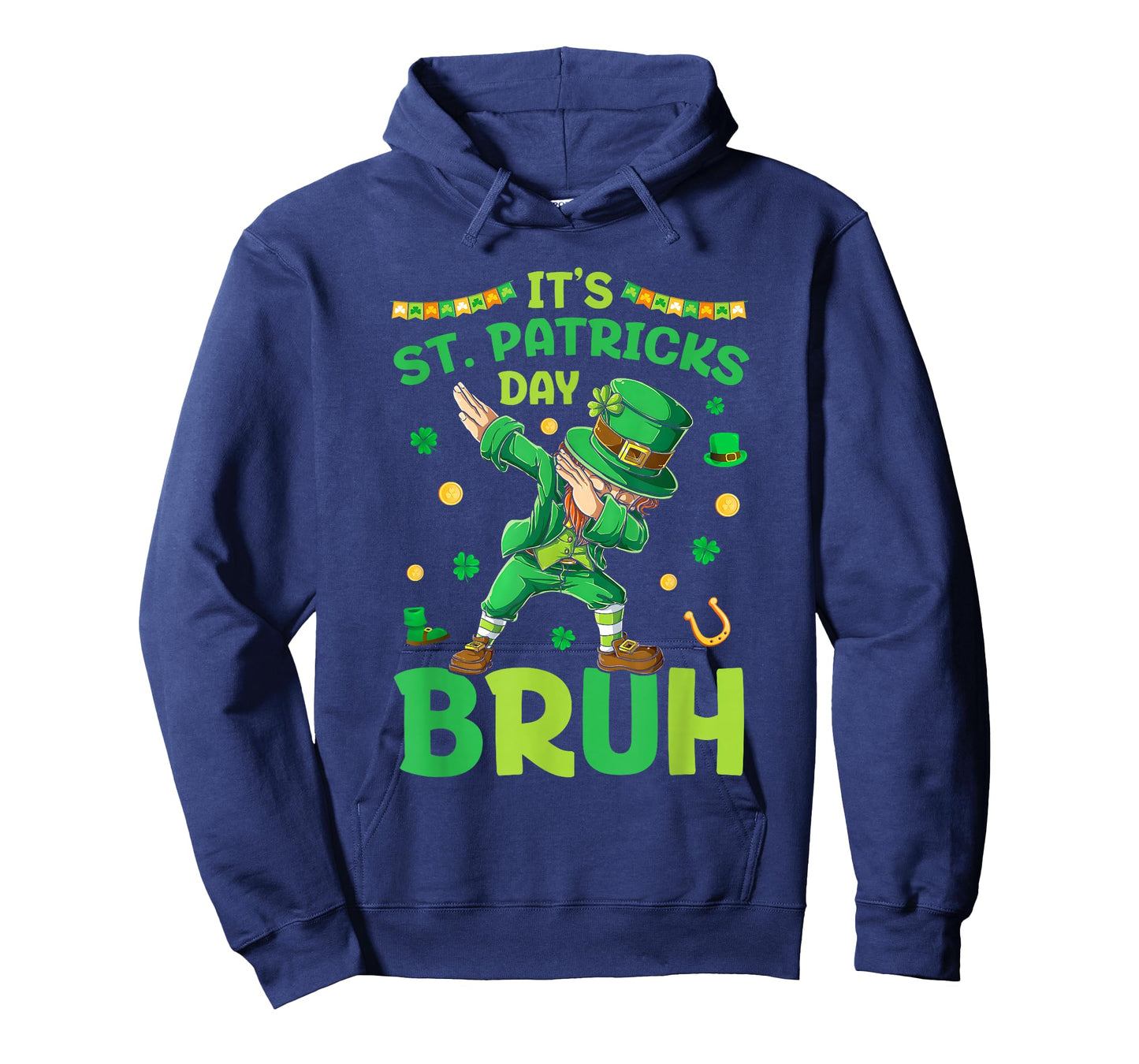 Bruh St Patricks Day Boys Kids Saint Patricks Day Leprechaun T-Shirt