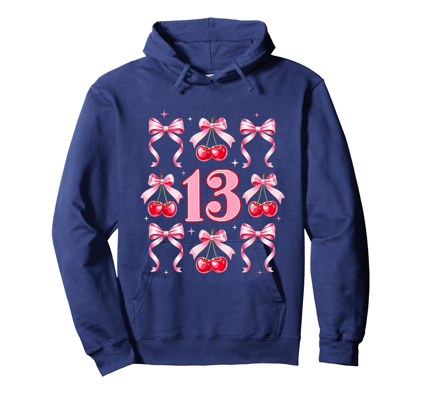 Birthday Girl 13Th Birthday Cherry Coquette Bow 13 Years Old T-Shirt