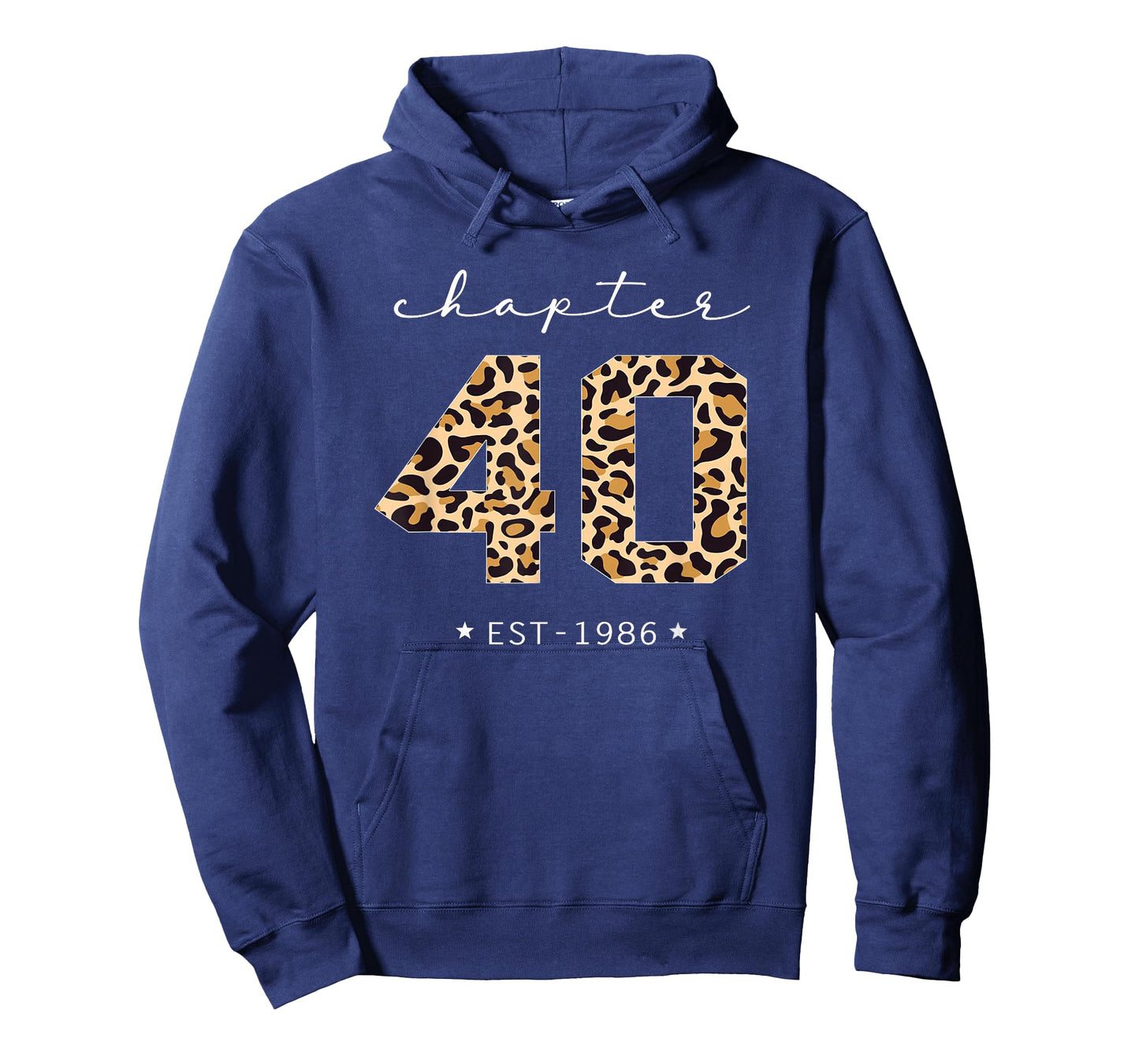 Chapter 40 Est 1986 Leopard Print 40th Birthday 40 Years Old T-Shirt