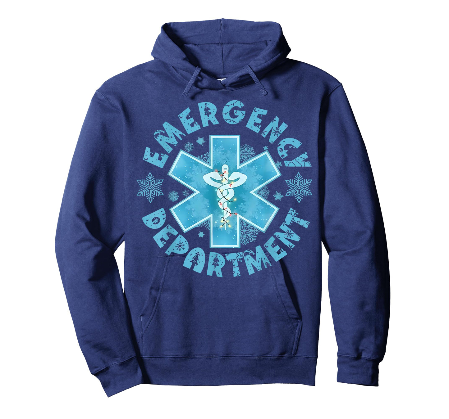 Snowflake Emergency Department Winter ER ED Nurse Christmas T-Shirt
