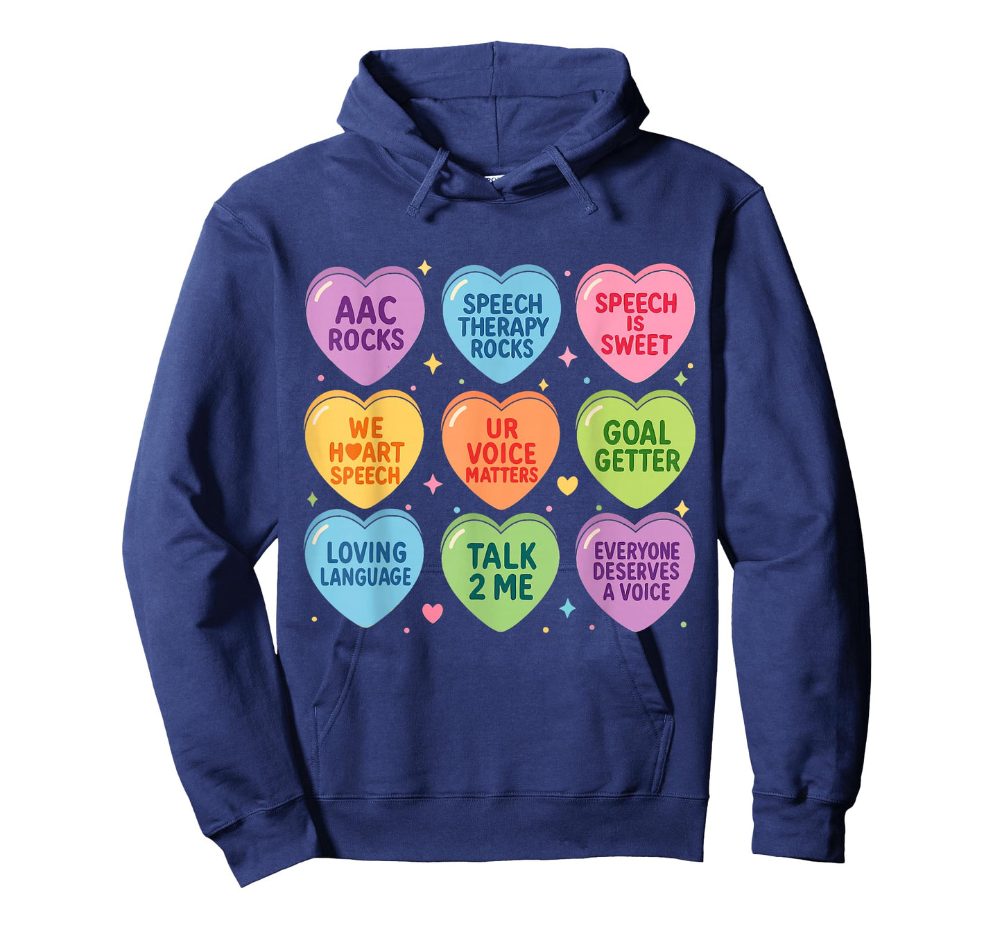 Speech Therapy Language Pathologist Autism Hearts Valentines T-Shirt