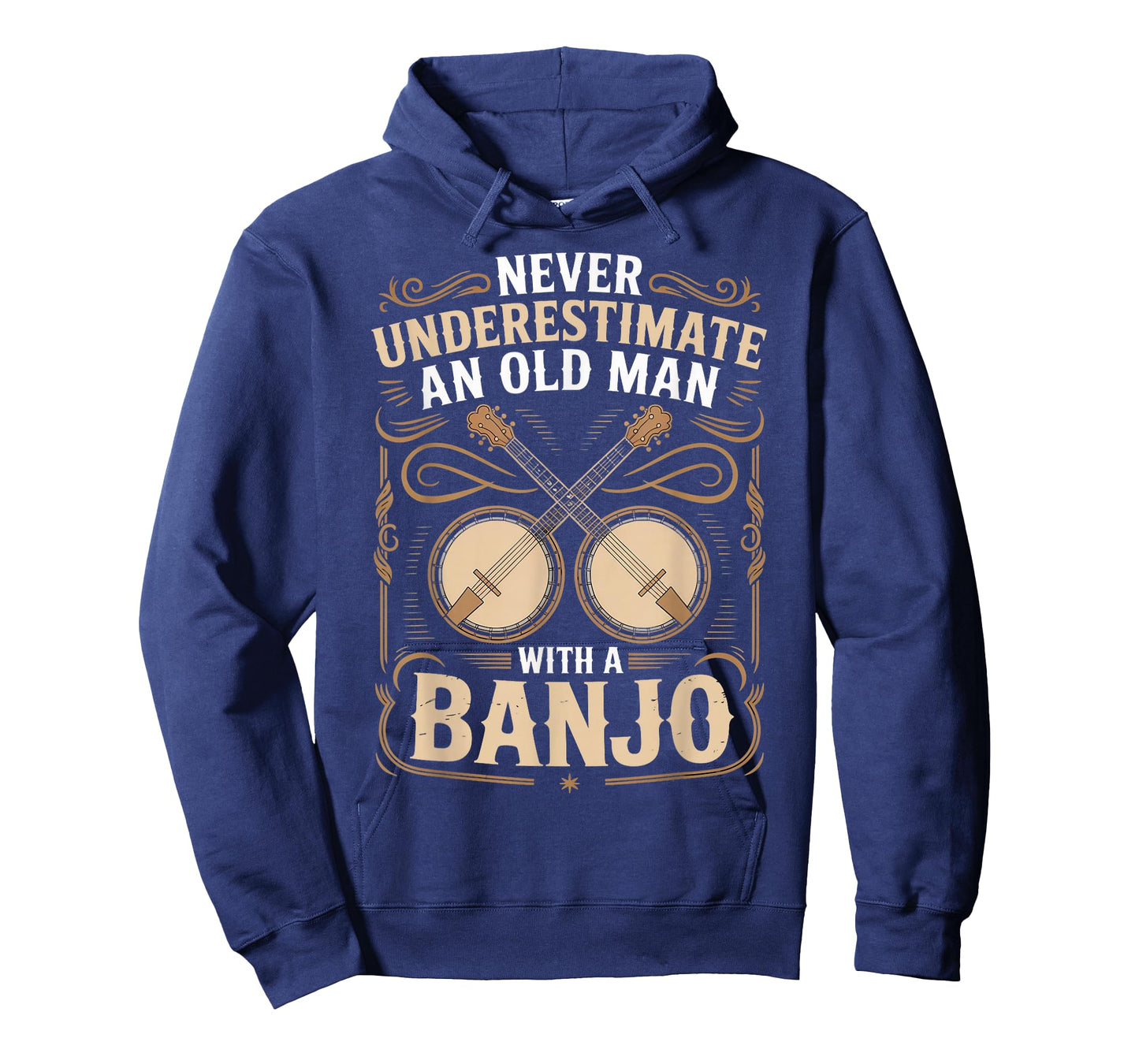 Old Man with A Banjo Bluegrass Musician Country Music Banjo T-Shirt