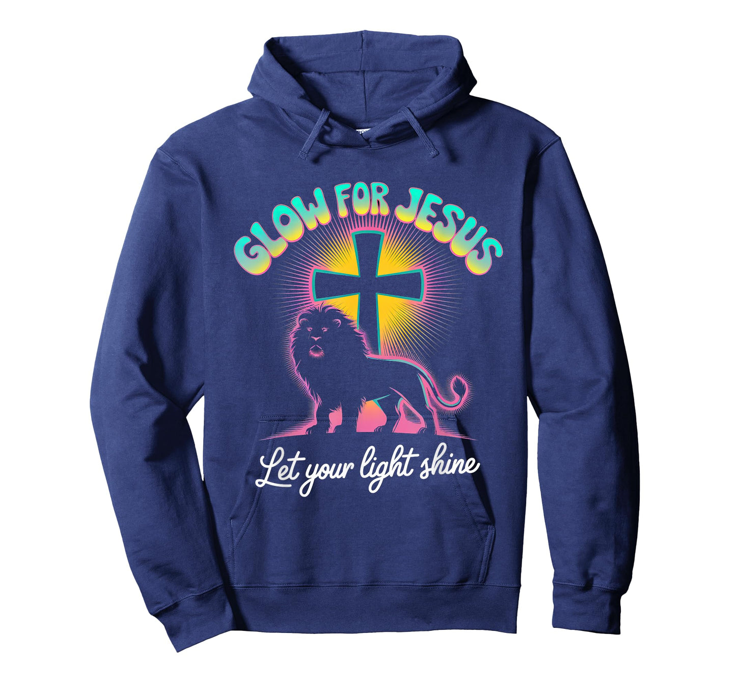Glow for Jesus Tshirt Christian Faith Lion God Christianity T-Shirt