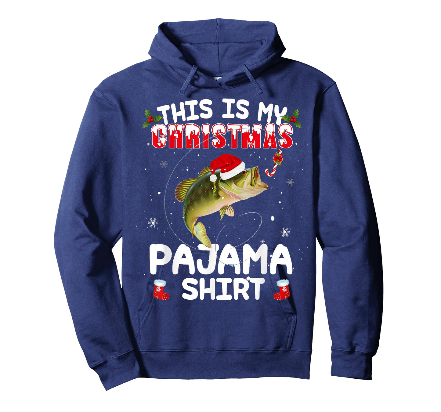 This is My Christmas Pajama Shirt Funny Fishing Xmas for Men T-Shirt