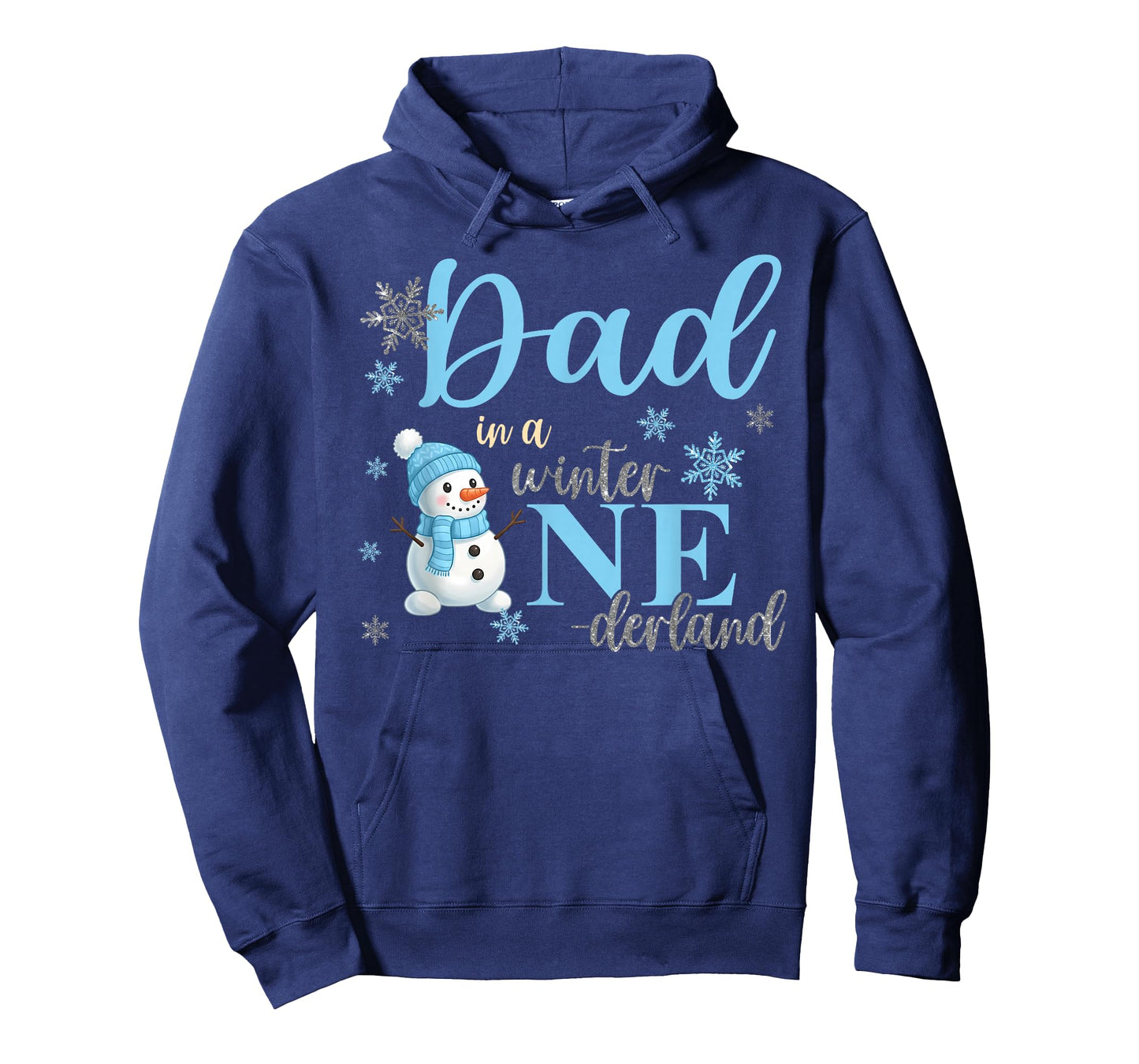 Dad in A Winter Onederland Birthday Boy Girl Cute Snowman T-Shirt