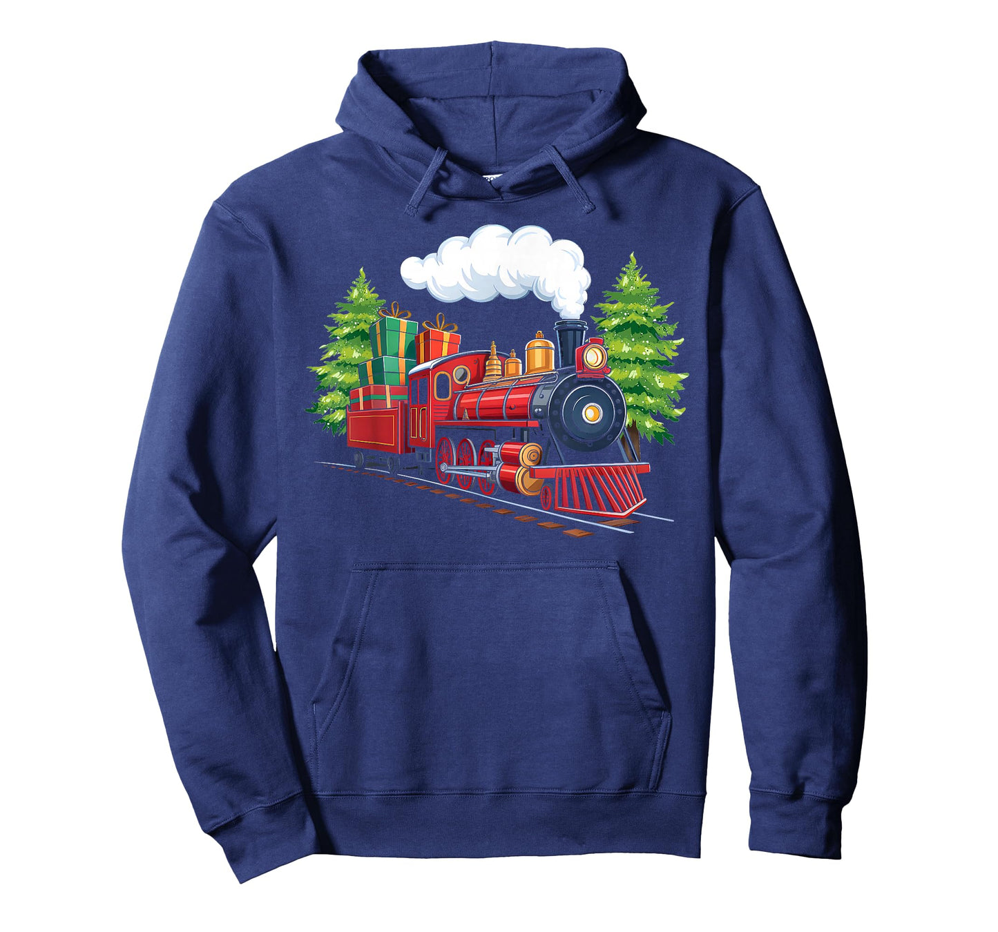 Vintage Christmas Train Xmas Pajamas Train Lover Railroad T-Shirt