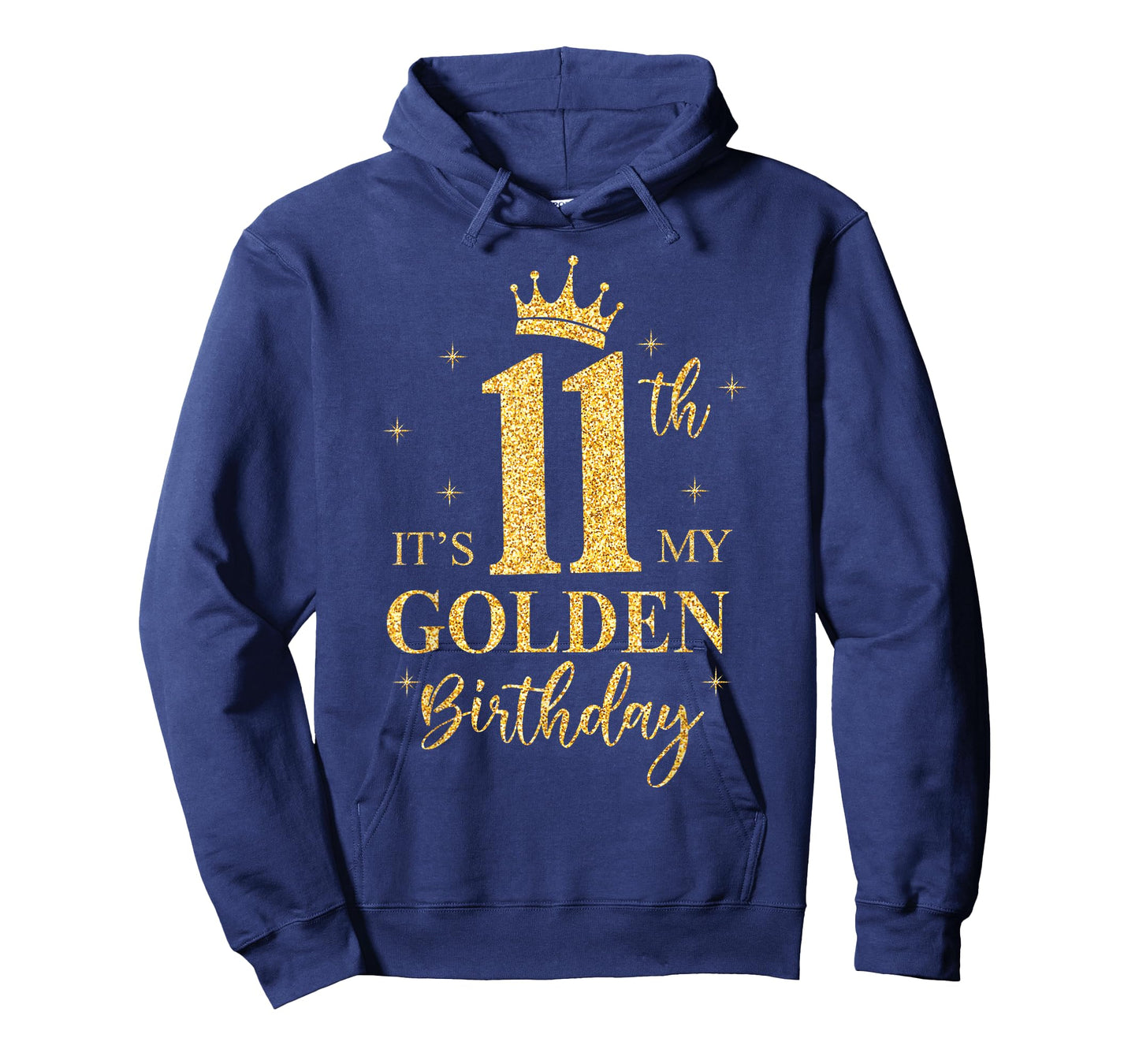 It's My 11th Golden Birthday Girl 11 Year Old Bday Kids T-Shirt