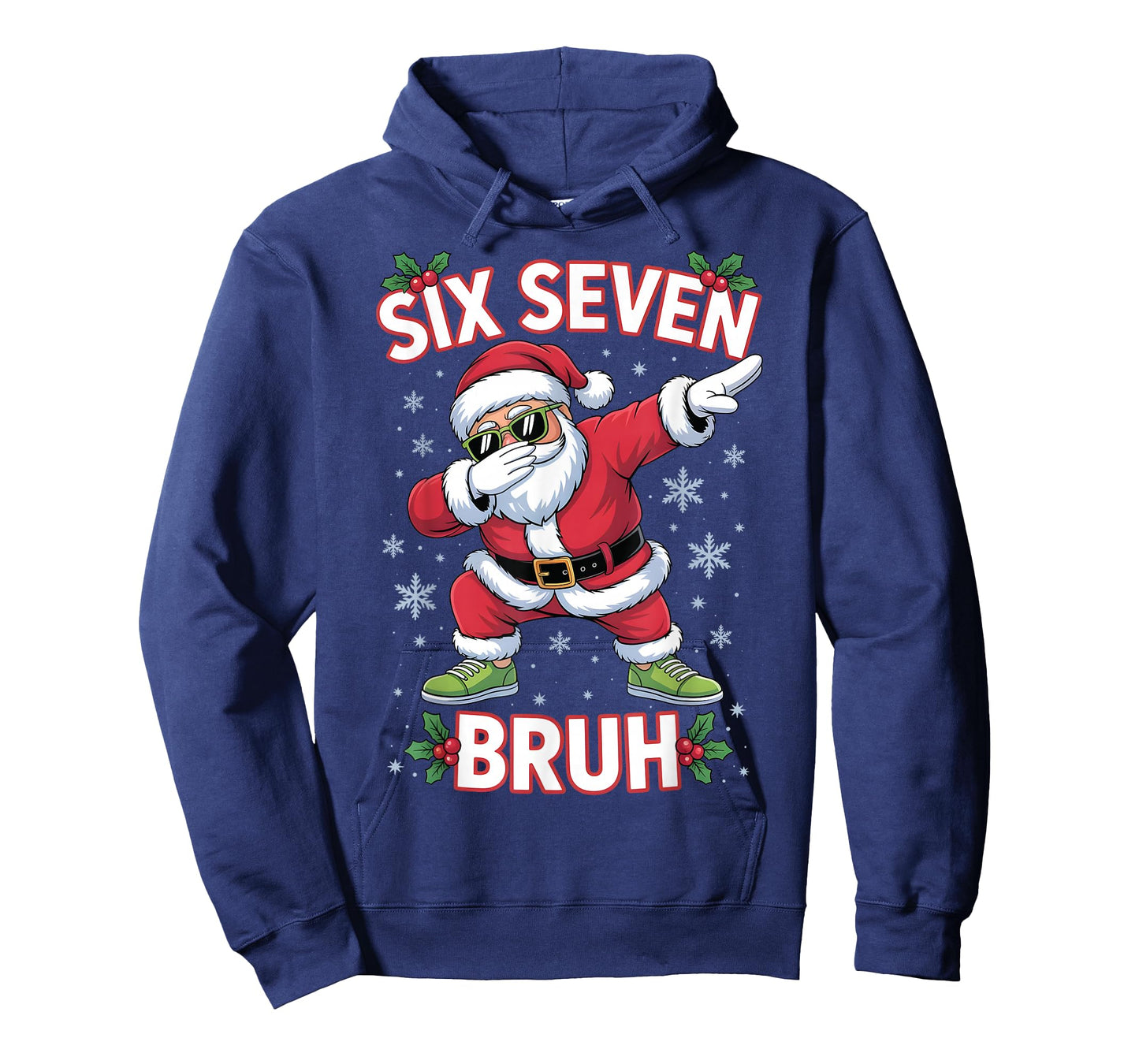 Funny Six Seven Bruh 67 Christmas Santa Dabbing Xmas Boy Kid T-Shirt