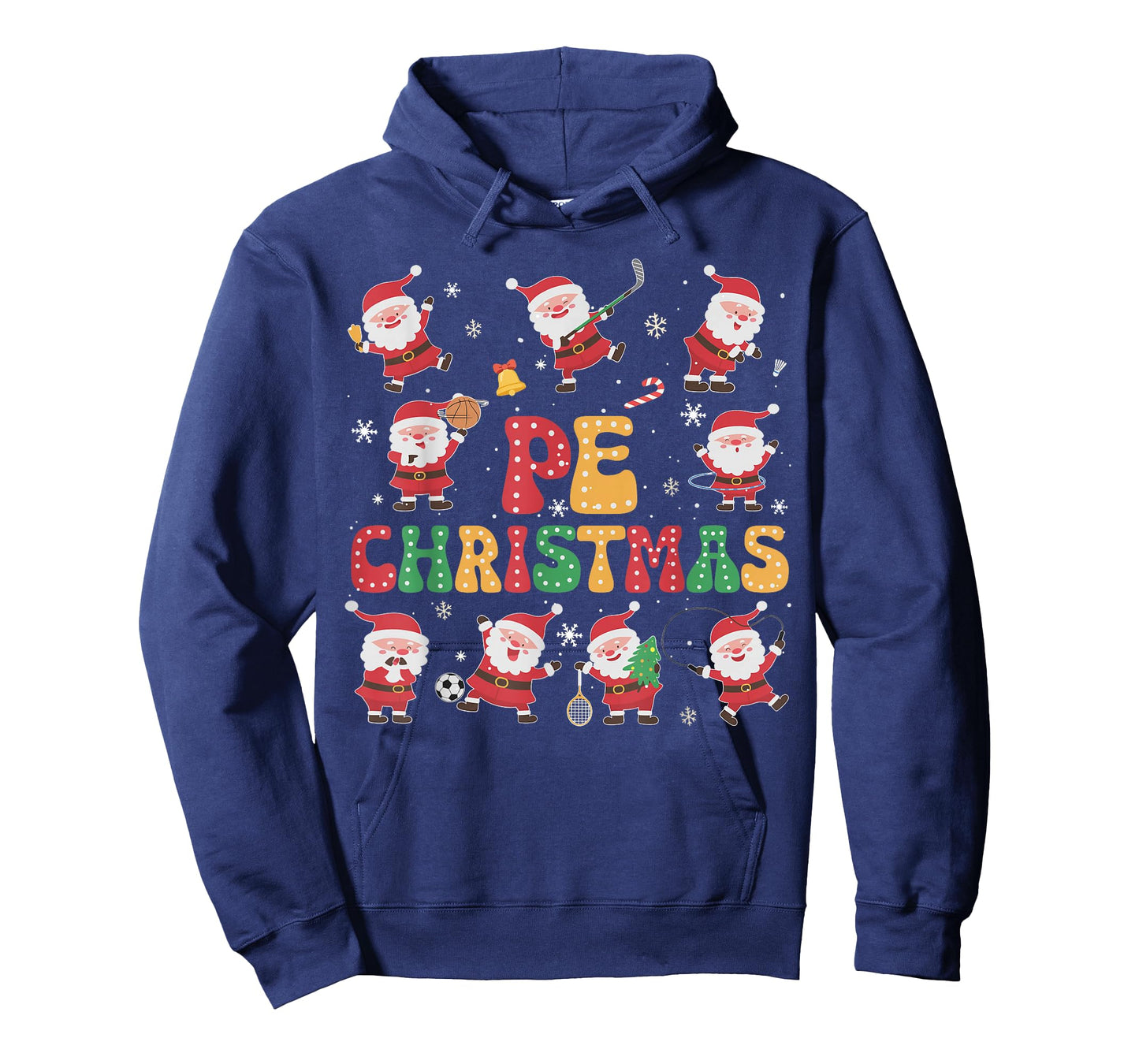 Christmas PE Teacher Xmas Santa Sport Physical Education T-Shirt