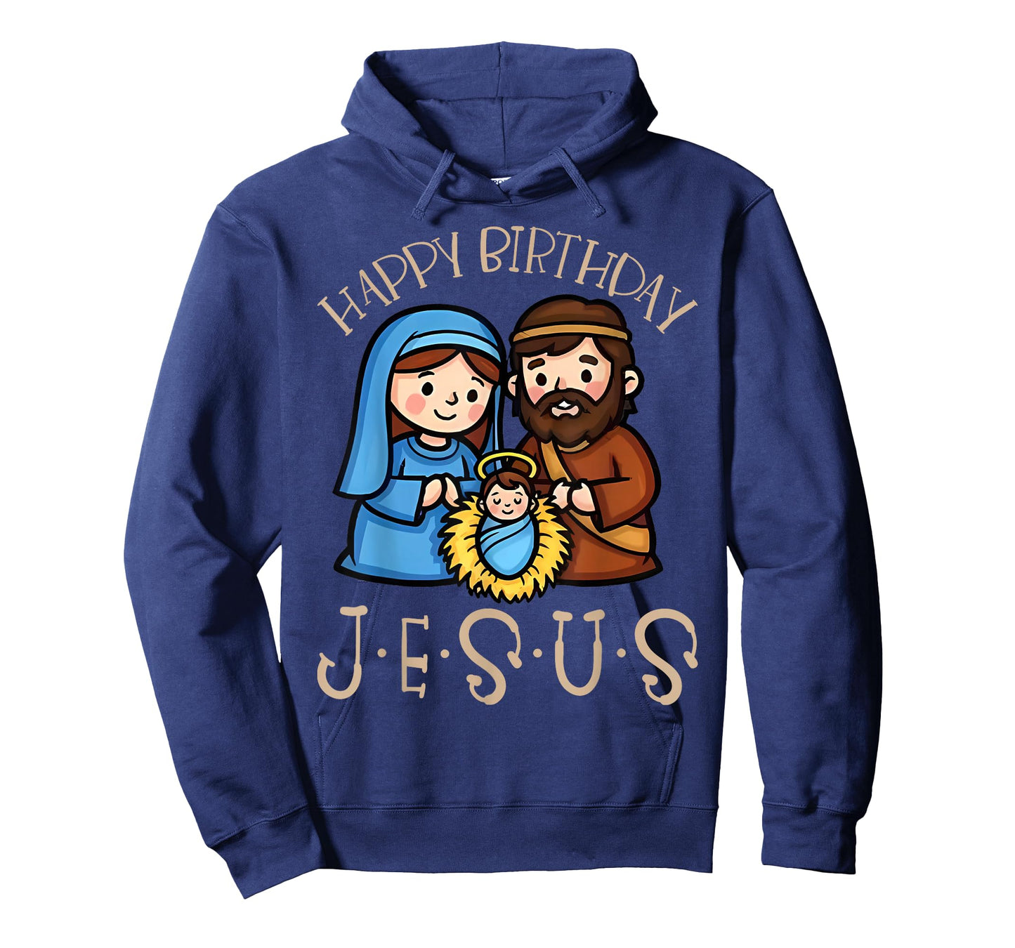 Nativity Happy Birthday Jesus Christmas Nativity Christian T-Shirt