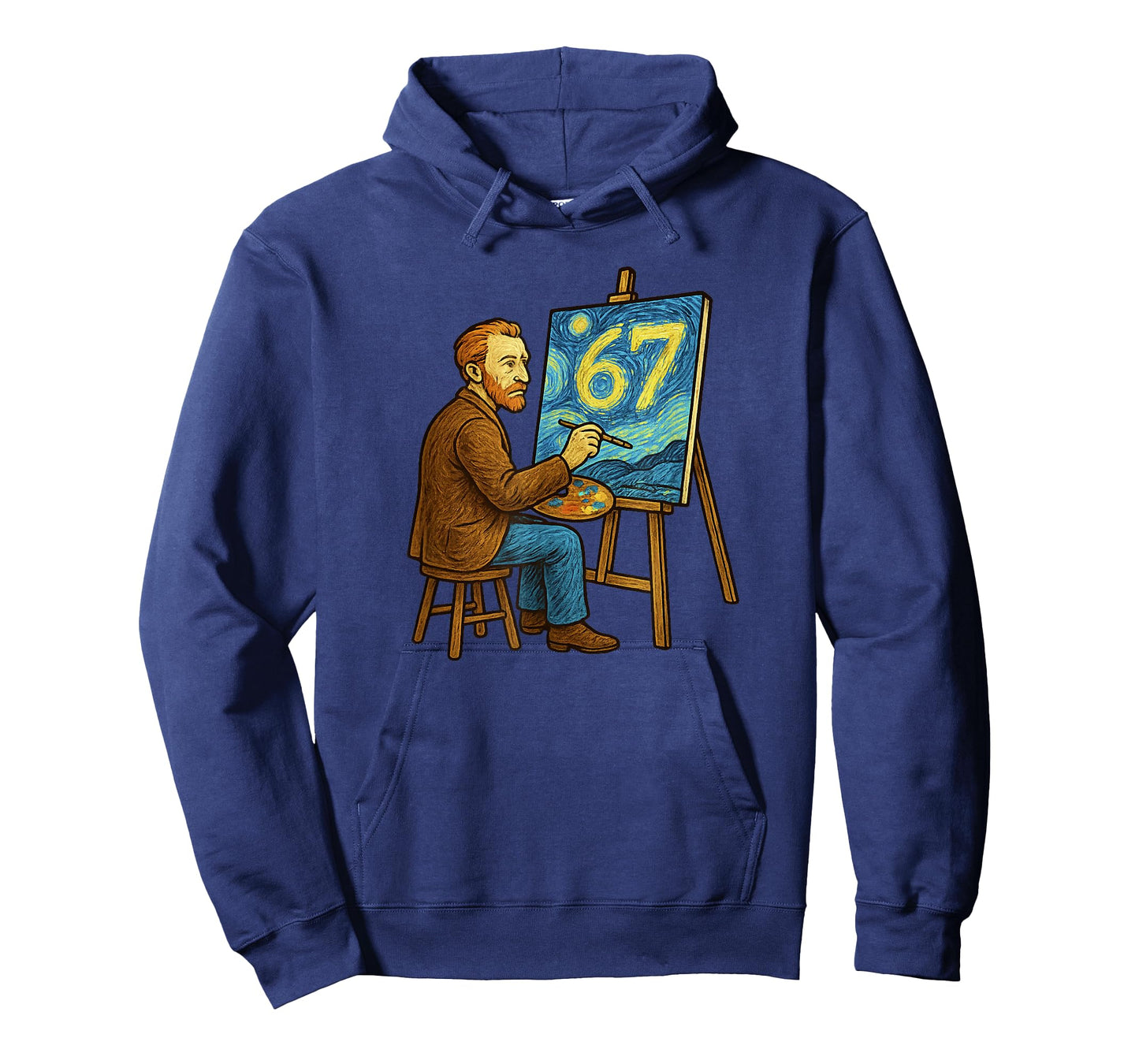 Van Gogh Starry Night 6 7 Funny 67 Meme for Art History Fans T-Shirt