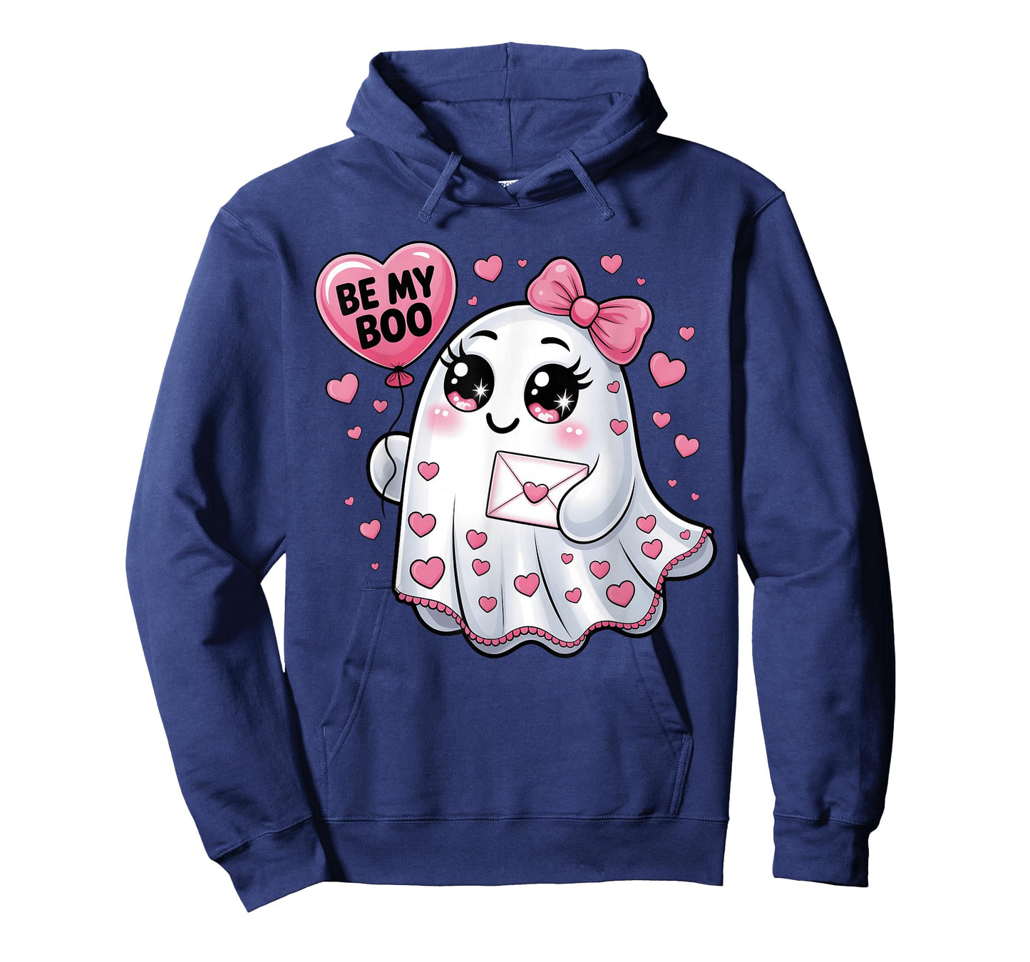Be My Boo Valentine Funny Ghost Heart Girl Women Kid T-Shirt
