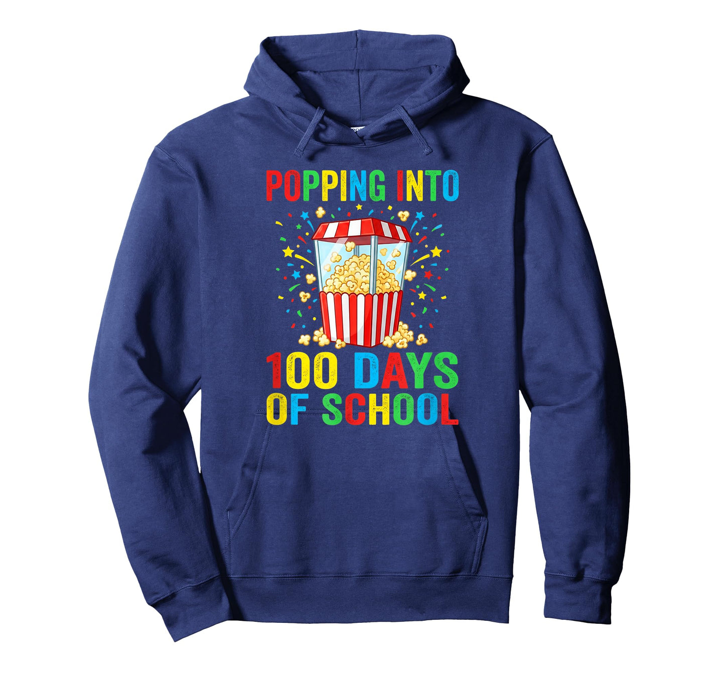 Popping Into 100 Days of School - Funny Popcorn Theme T-Shirt