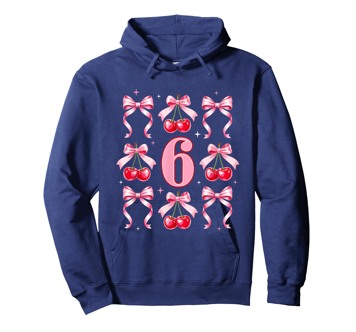 Birthday Girl 6Th Birthday Cherry Coquette Bow 6 Years Old T-Shirt