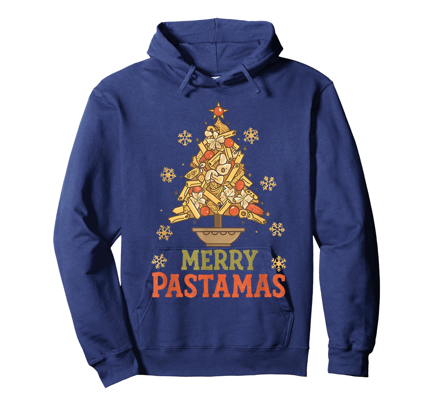 Merry Pastamas Funny Italian Christmas Tee for Pasta Lovers T-Shirt
