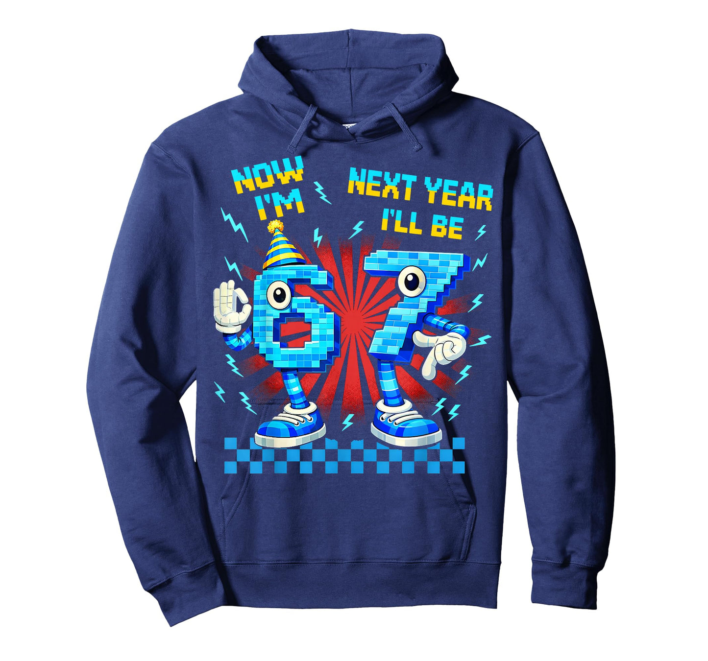 Now I'm 6 Next Year I'll Be 7 67 Brainrot Meme Boy Kid Gifts T-Shirt