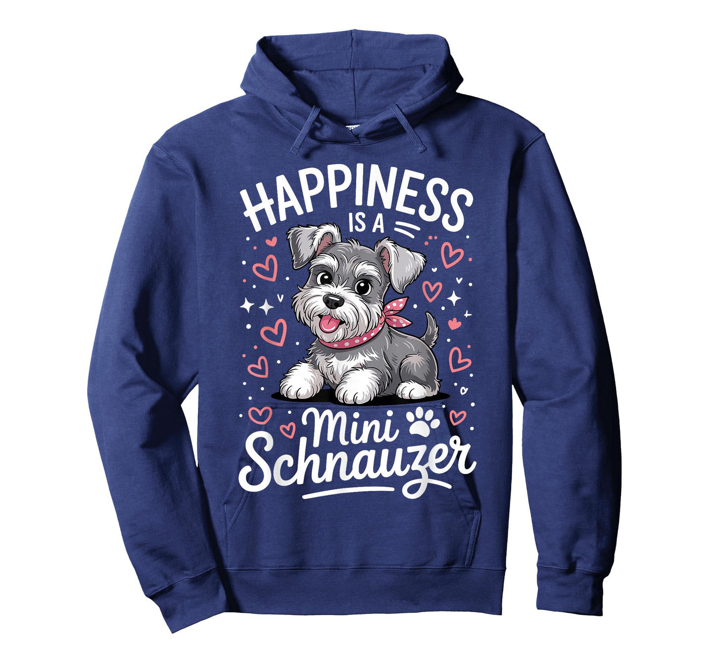 Funny Schnauzer Art for Men Women Kids Mini Schnauzer Lover T-Shirt