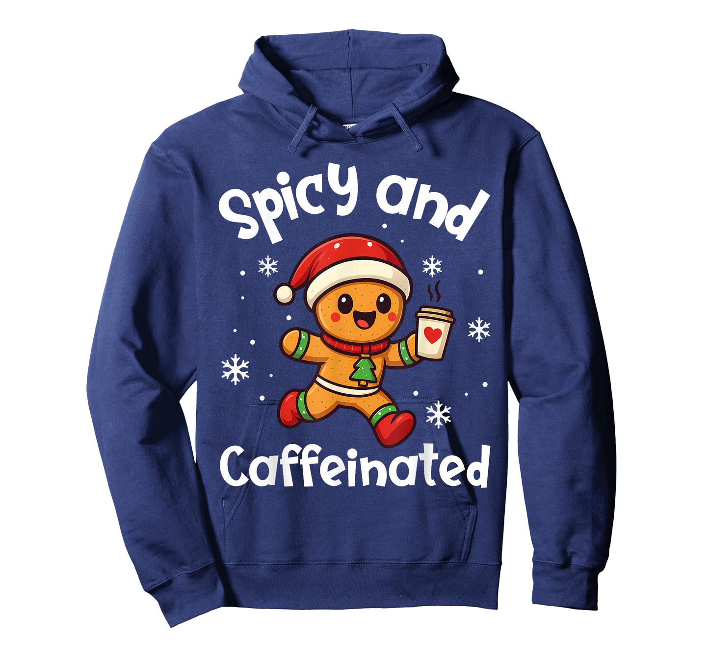 Spicy and Caffeinated Coffee Women Gingerbread Christmas T-Shirt