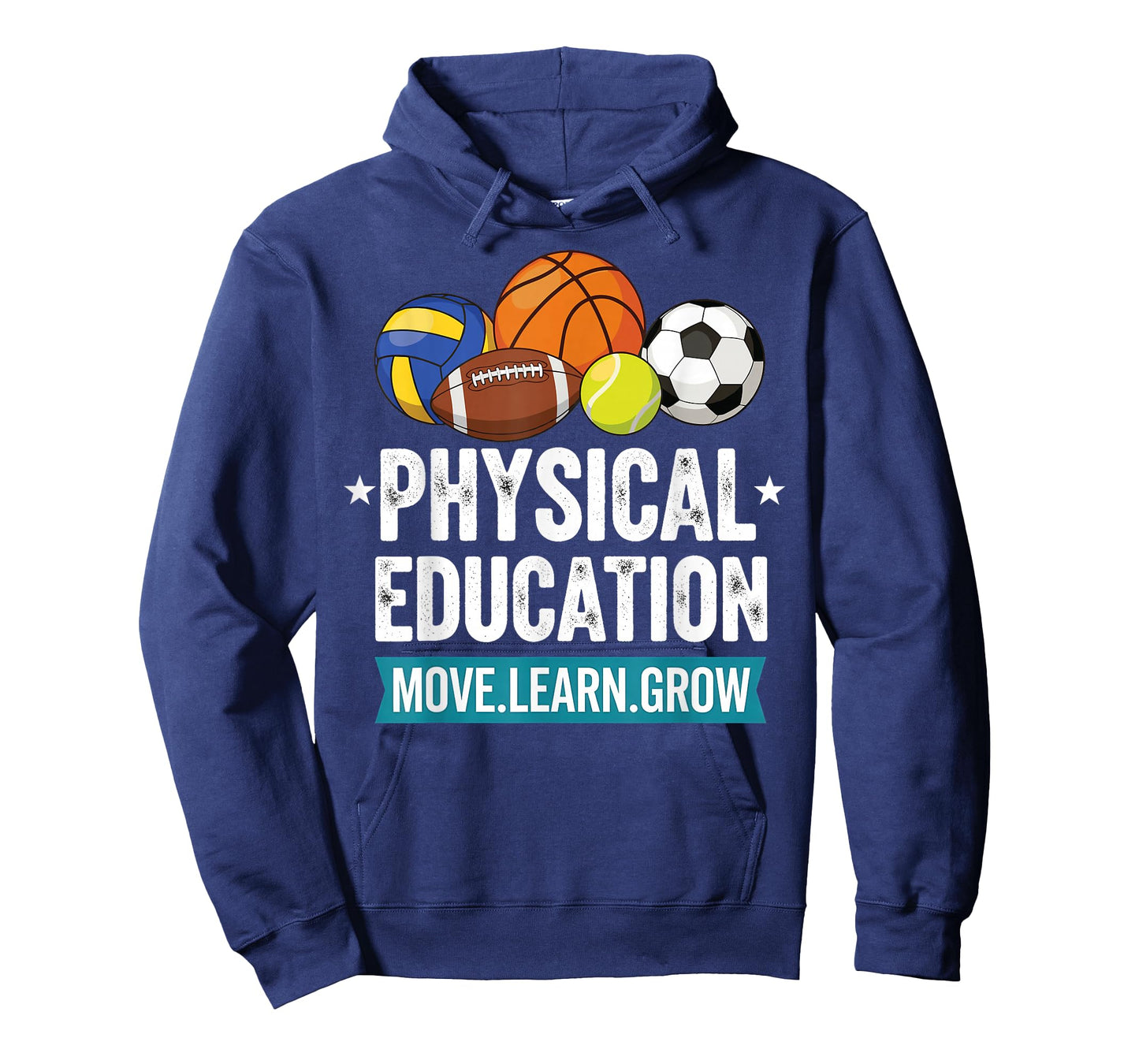 Physical Education PE Teacher Move Learn Grow T-Shirt