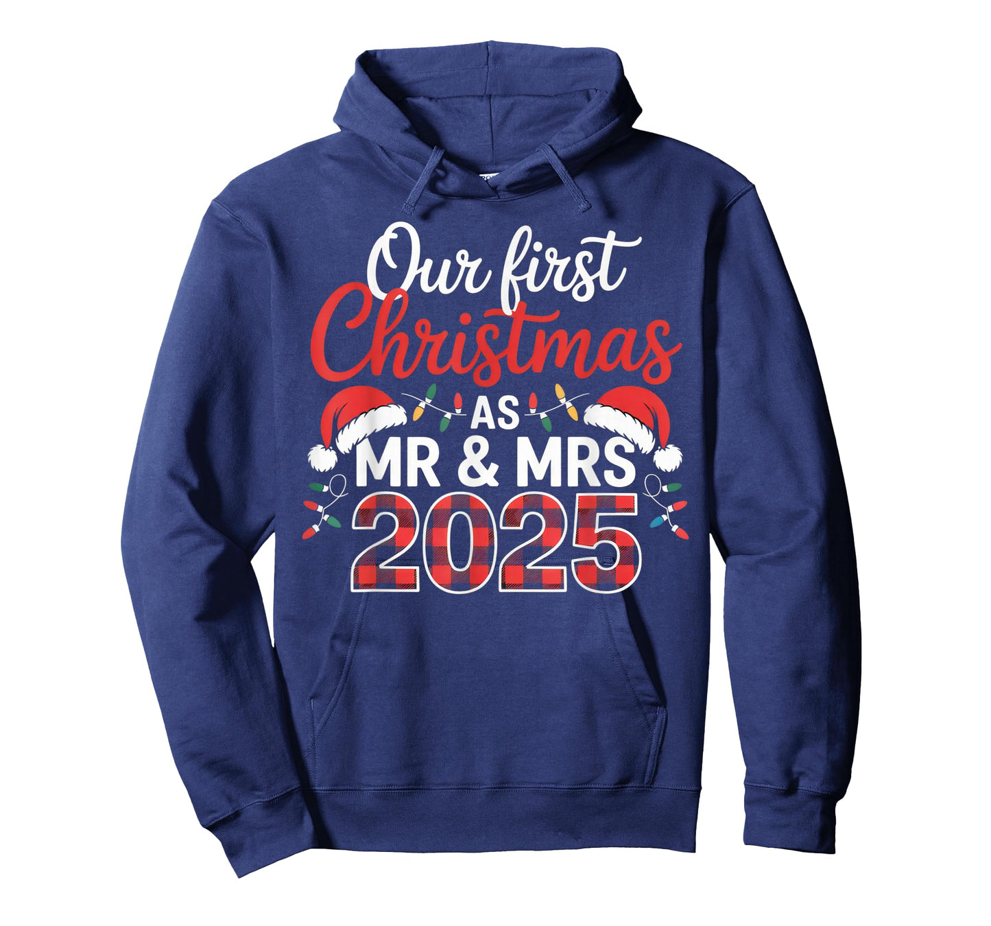Our First Christmas as Mr and Mrs 2025 Matching Couple T-Shirt