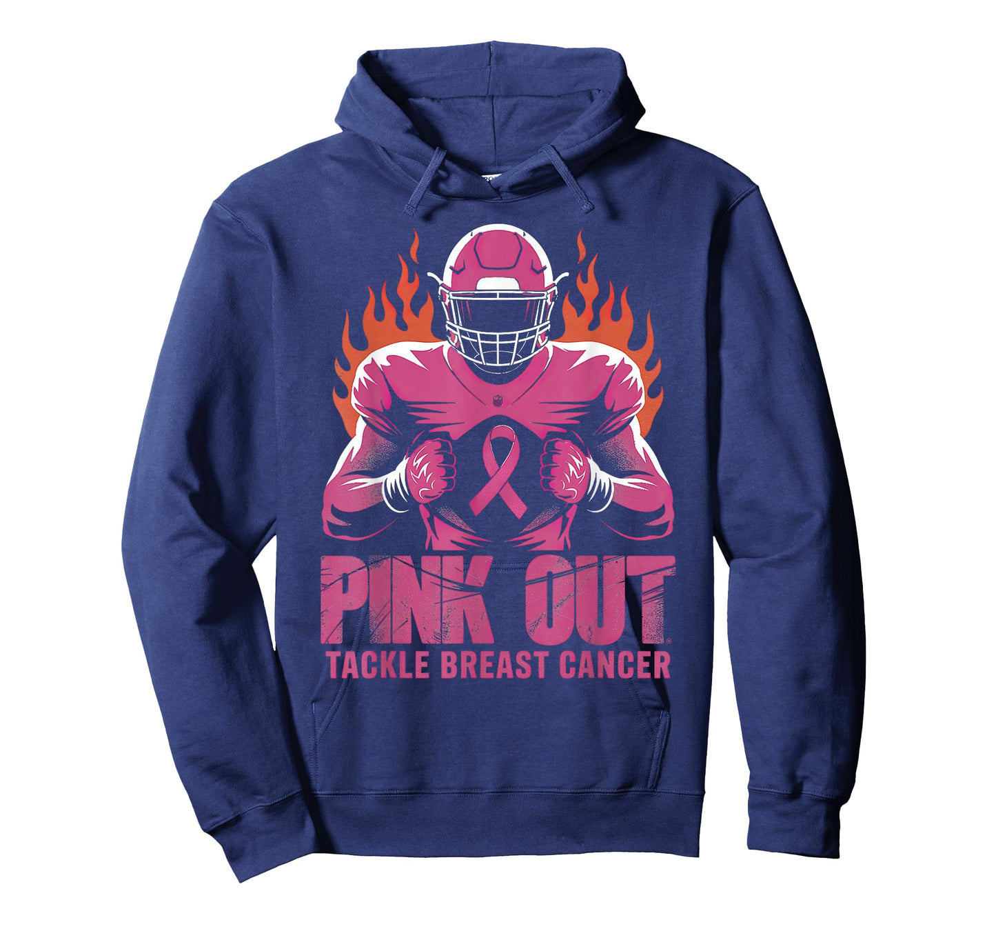 Pink Out Tackle Breast Cancer Football T-Shirt