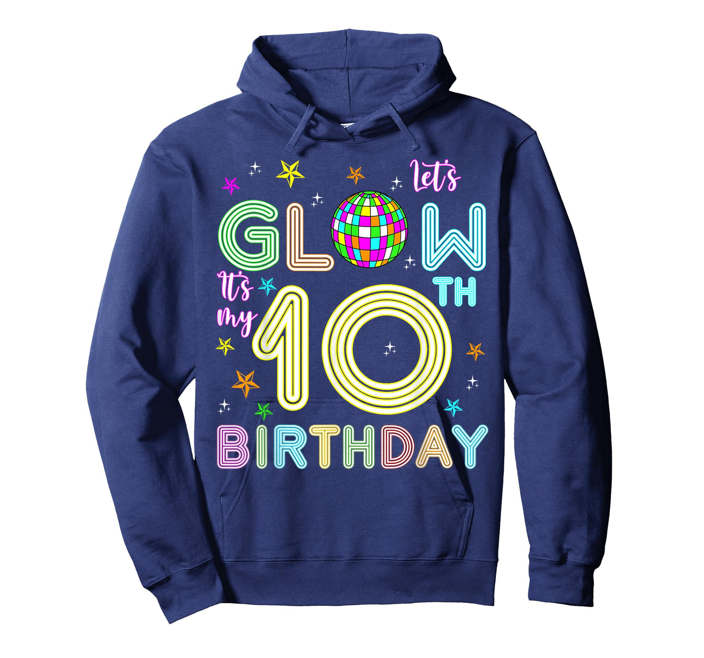 It's My 10th Birthday Glowing 80s 10 Year Old T-Shirt