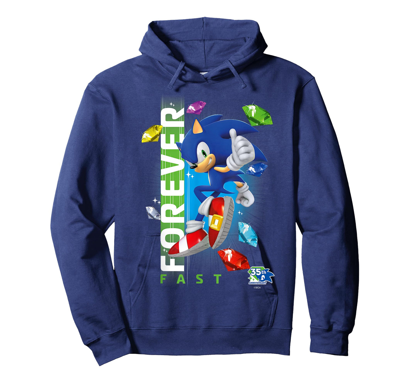 Sonic The Hedgehog 35th Anniversary Forever Fast Emeralds T-Shirt