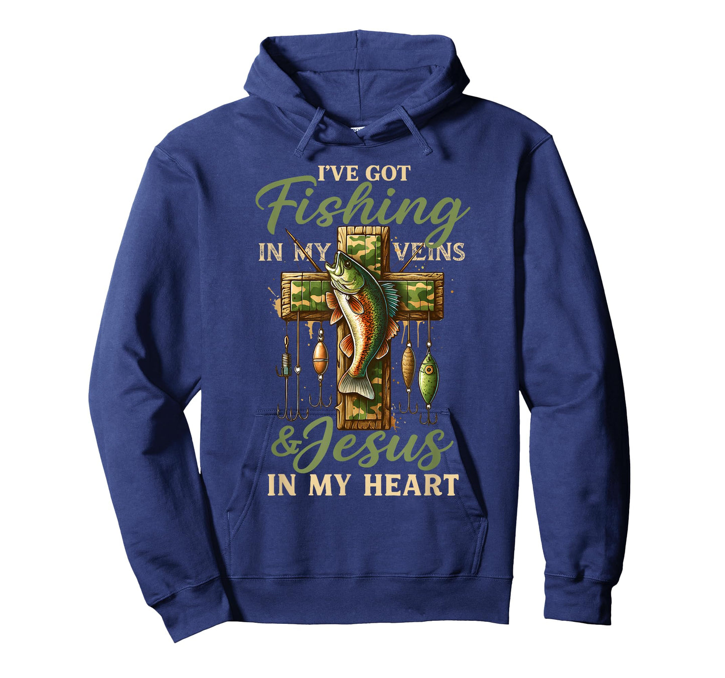 I've Got Fishing in My Veins & Jesus in My Heart T-Shirt