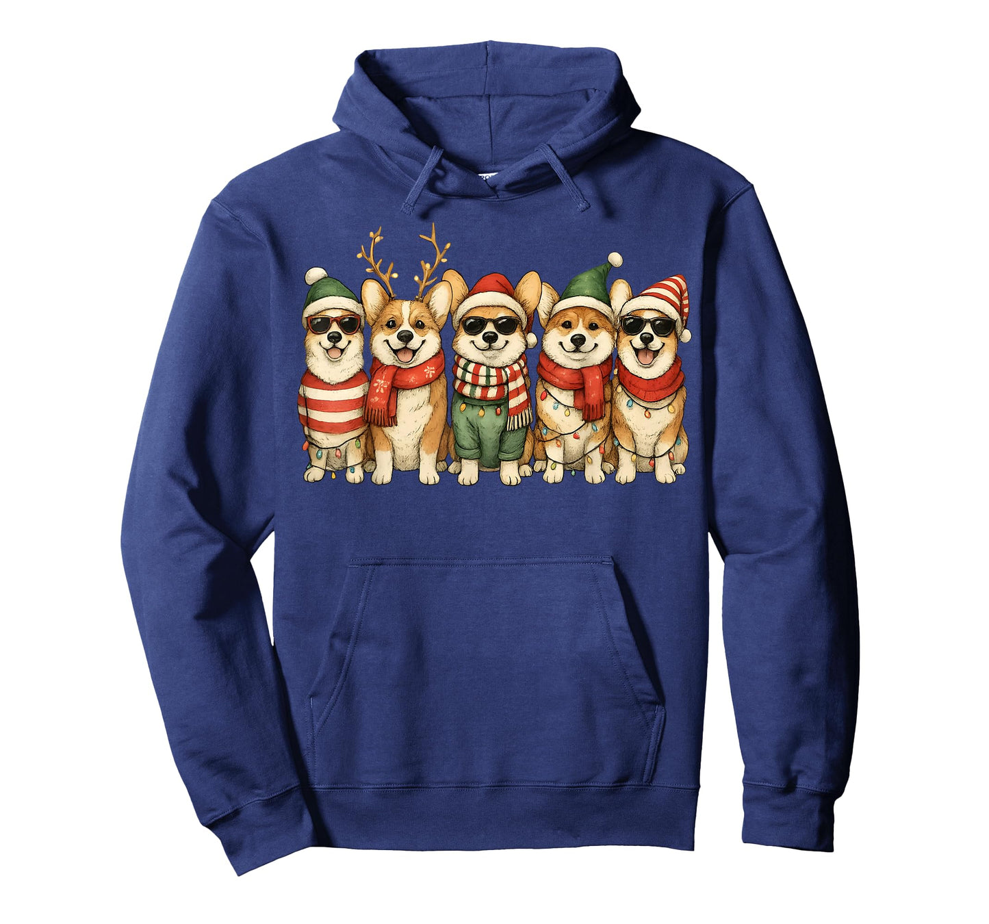 Corgi Santa Christmas Tree Corgmas Dog Family Matching T-Shirt