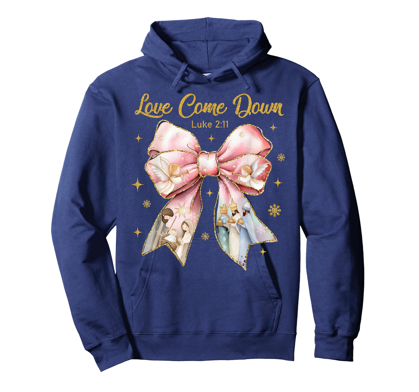 Love Came Down Luke 2:11 Nativity Christian Christmas Jesus T-Shirt
